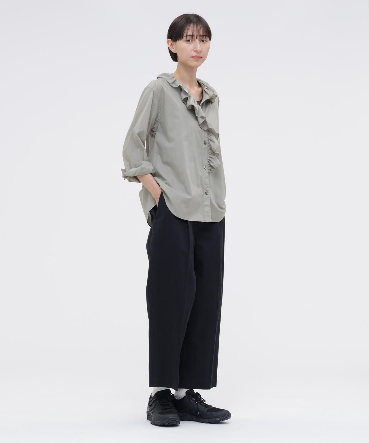 WASHED COTTON CHAMBRAY SHIRT