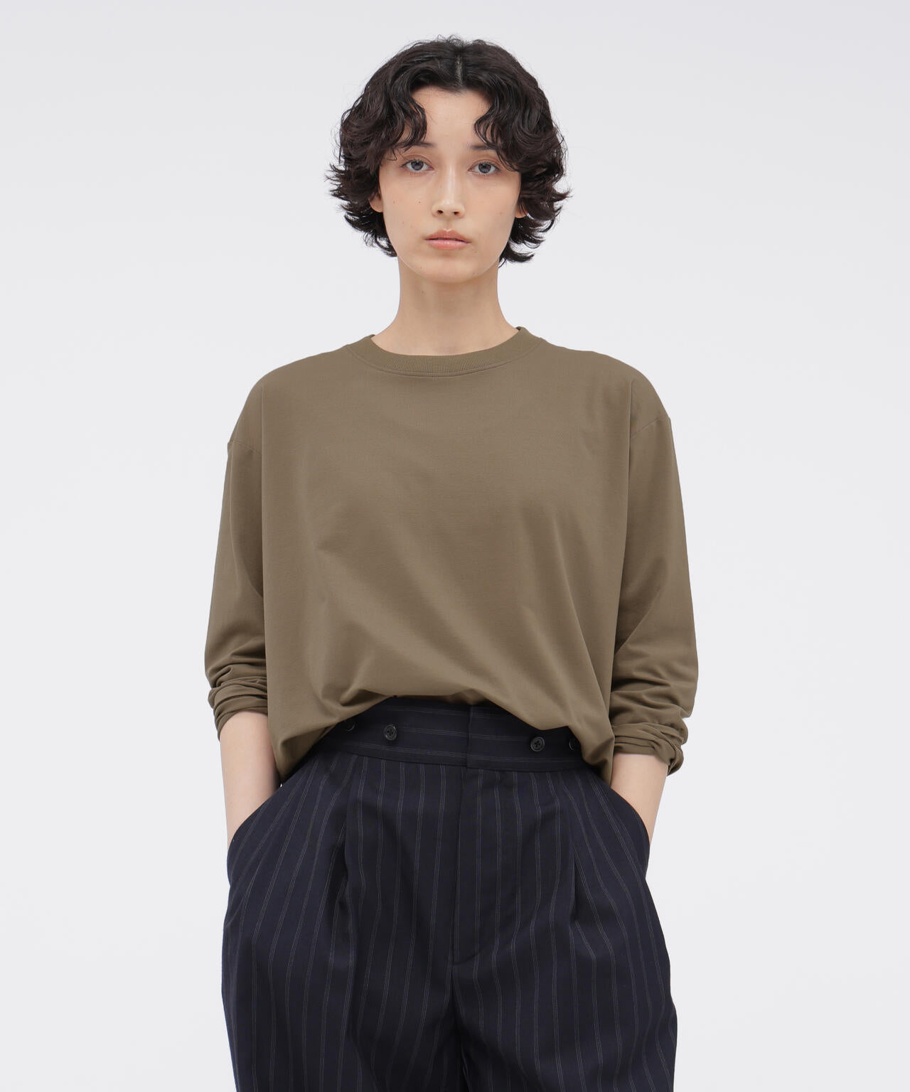 POLYESTER COTTON HIGH GAUGE PIQUE JERSEY TOP