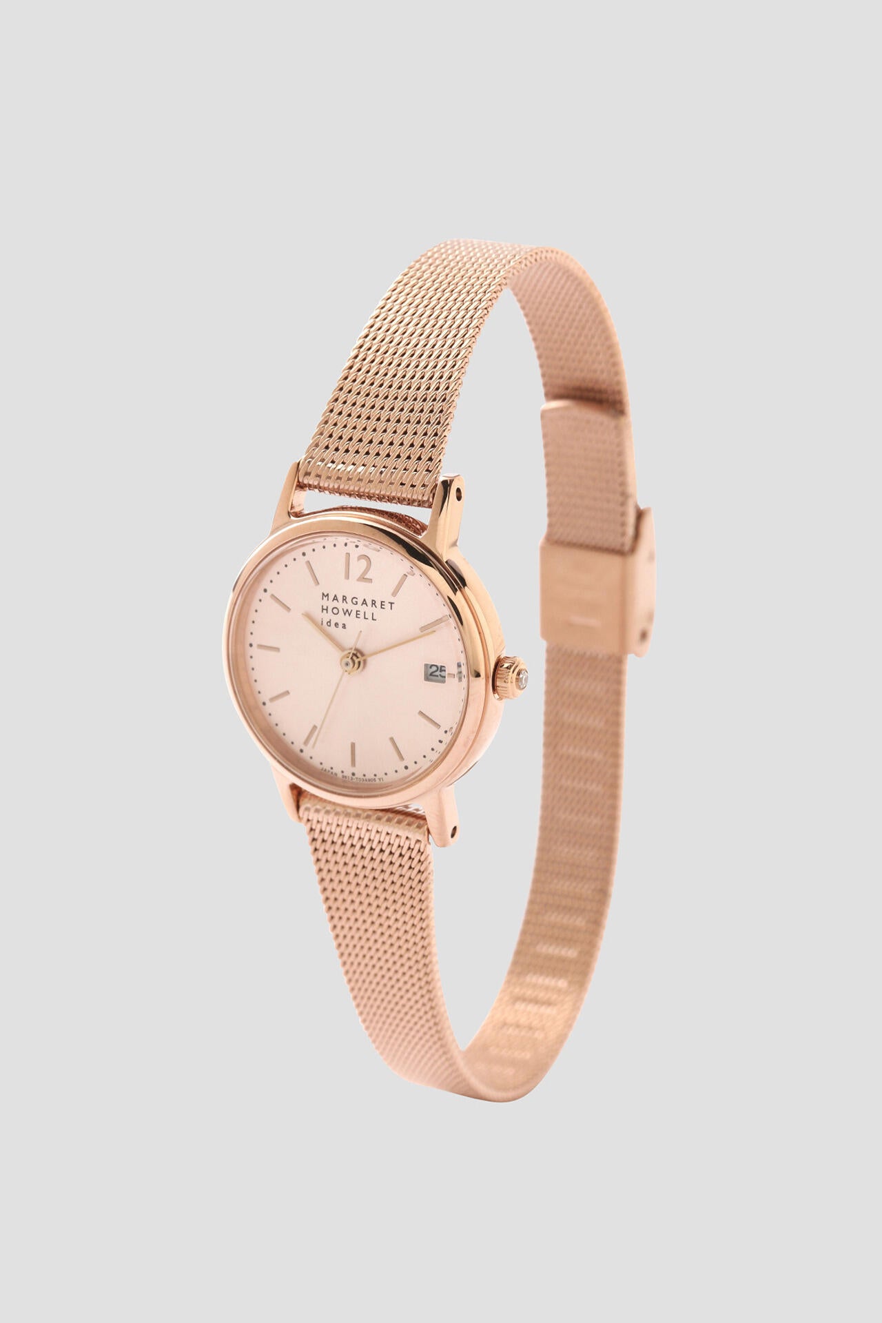 MESH BAND DATE WATCH
