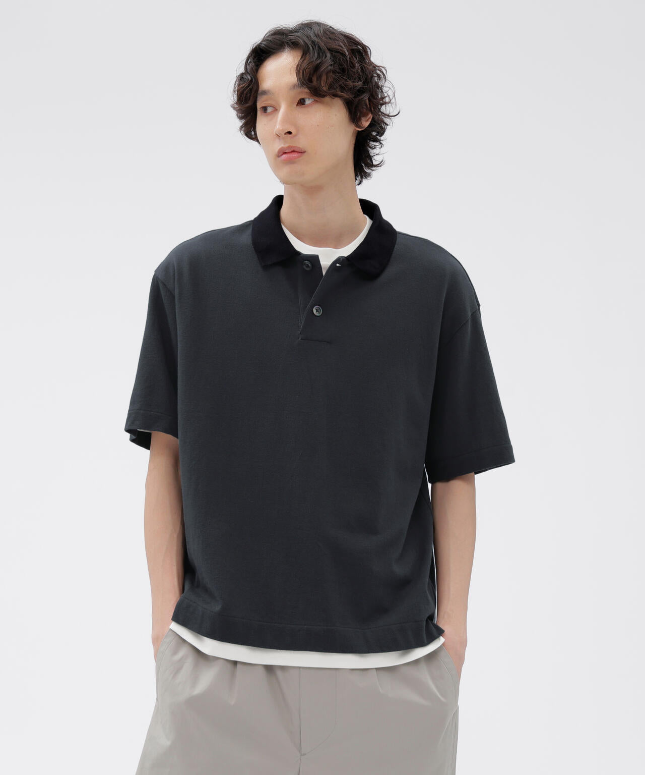 COTTON PIQUE TOP
