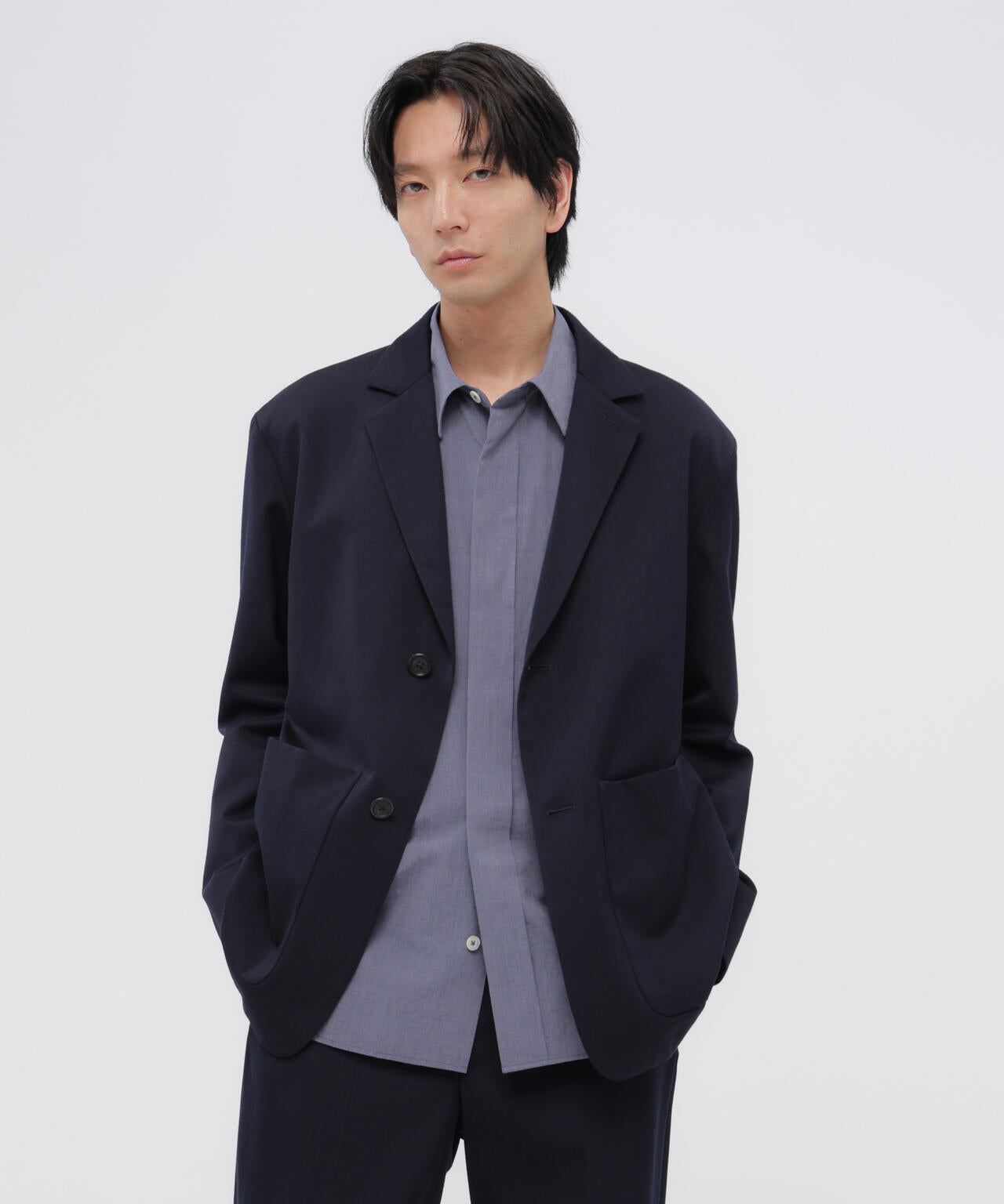 WORSTED WOOL COTTON JACKET