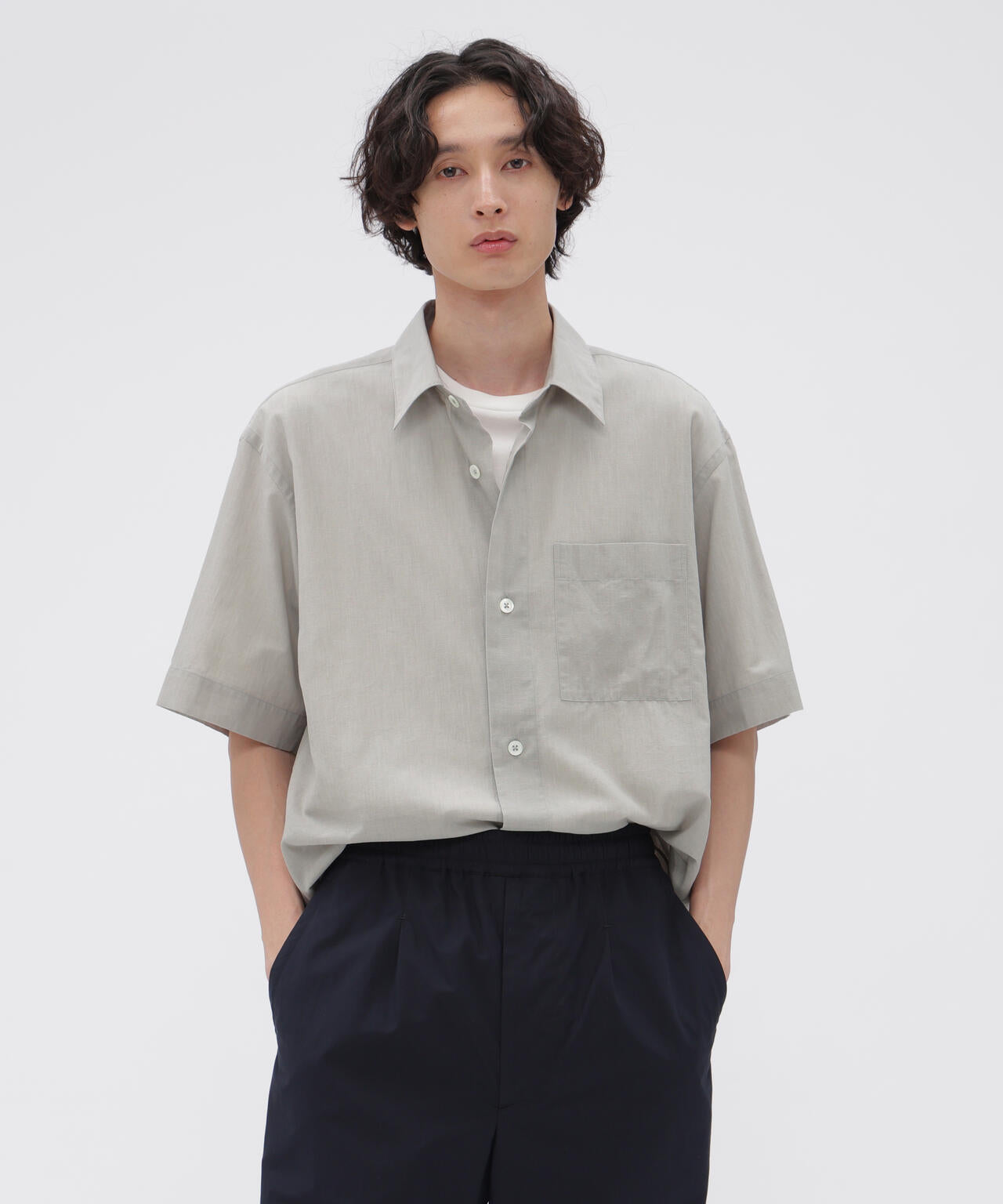 COTTON WOOL VOILE SHIRT