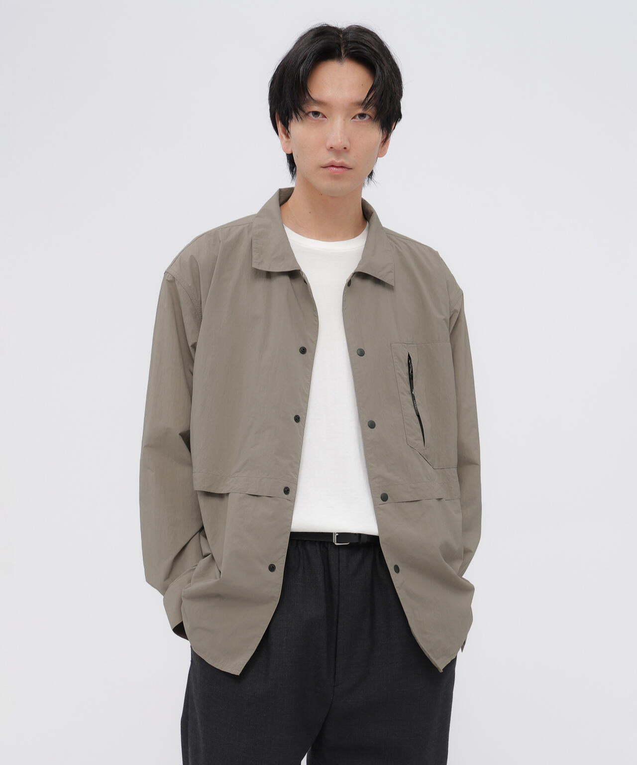 RECYCLED TASLAN NYLON TAFFETA SHIRT