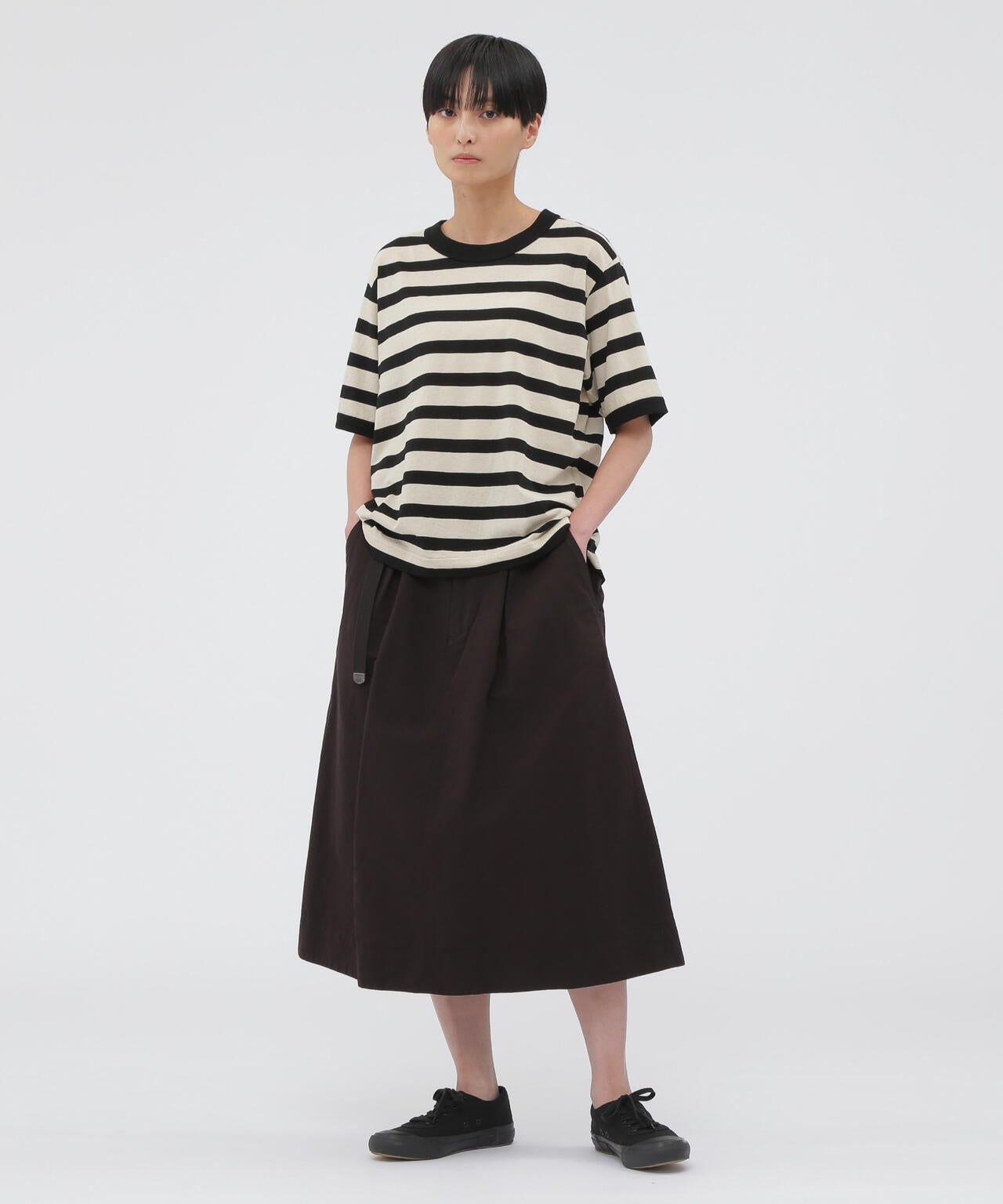COTTON LINEN STRIPE JERSEY (オンラインショップ限定)