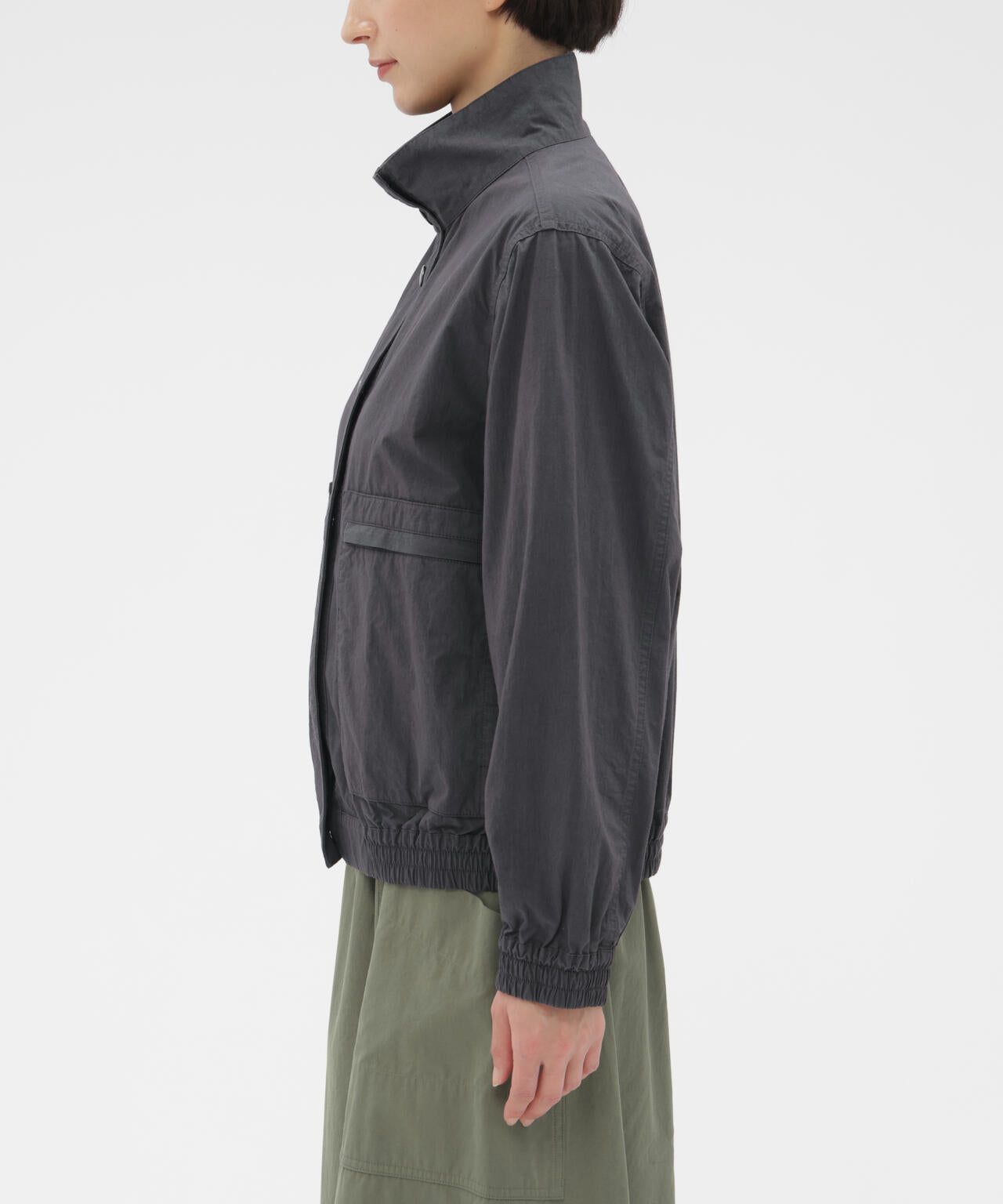 COTTON NYLON PLAINWEAVE BLOUSON