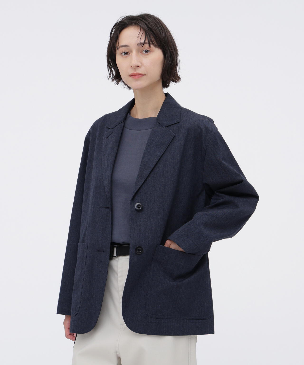 WOOL COTTON TWILL JACKET