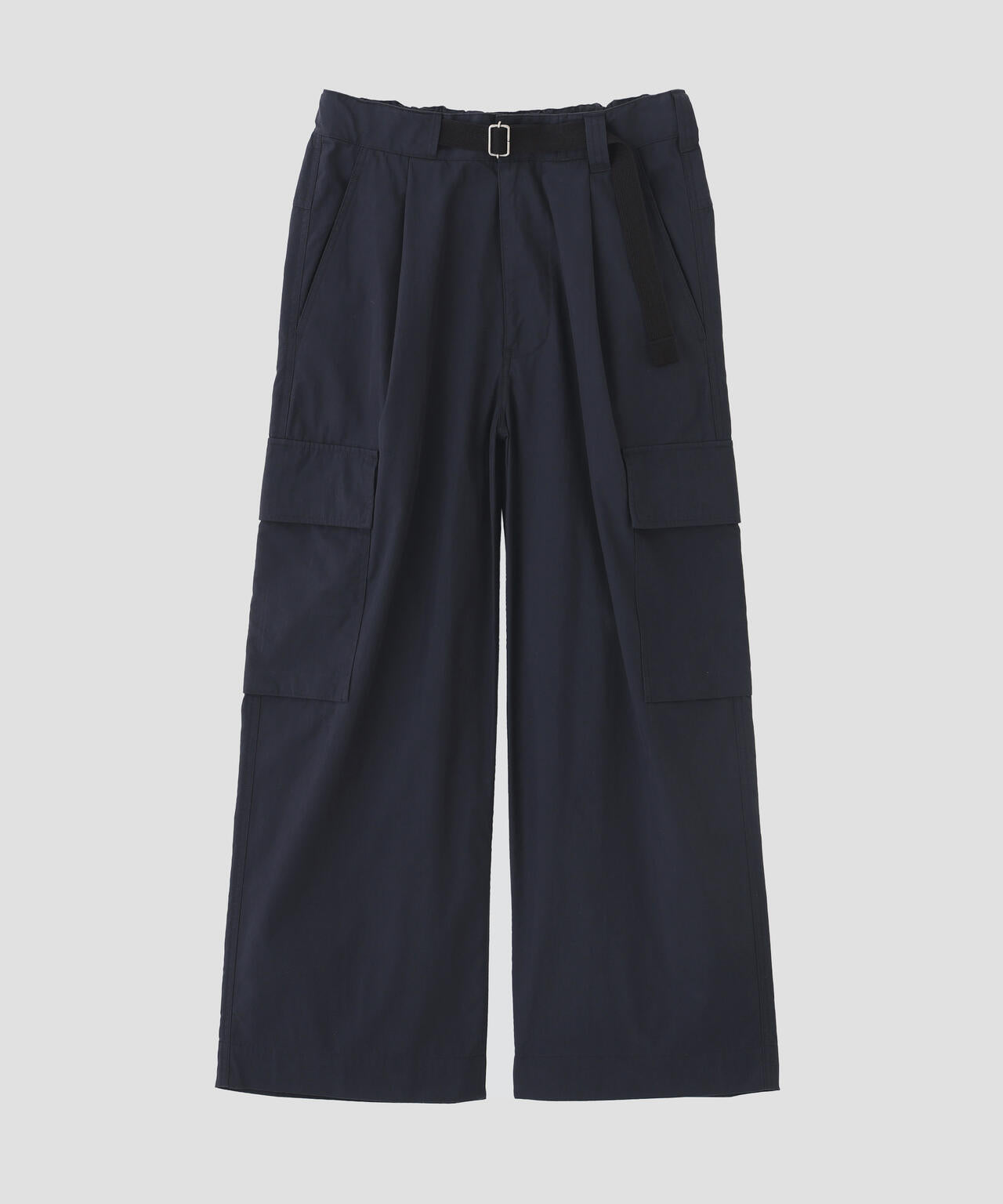 WASHED COTTON NYLON TROUSERS