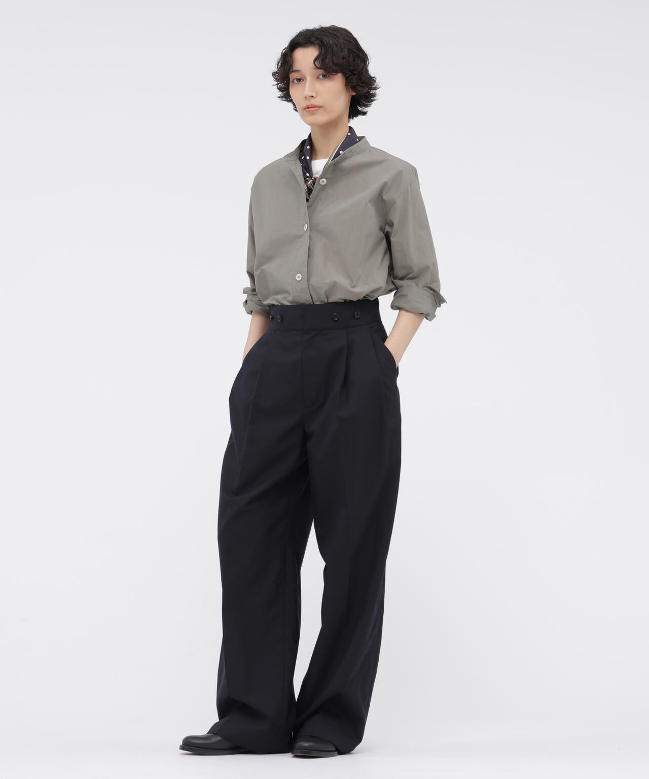 END ON END WEAVE COTTON SHIRT