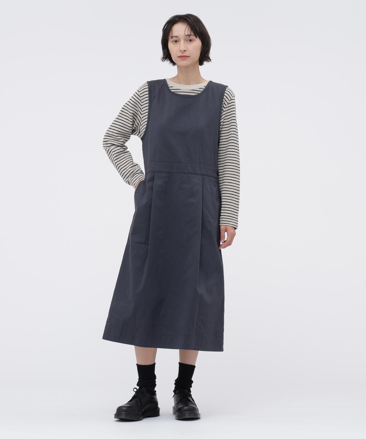 UTILITY COTTON NYLON TWILL DRESS