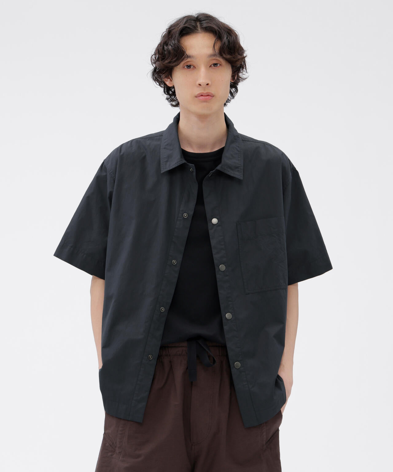 COTTON NYLON VOILE POPLIN SHIRT