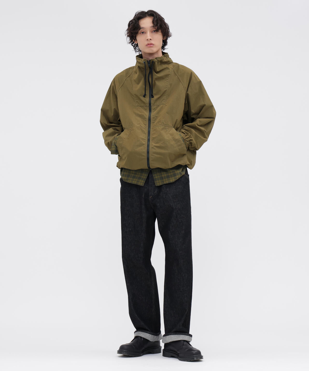 TONAL COTTON CHECK SHIRT