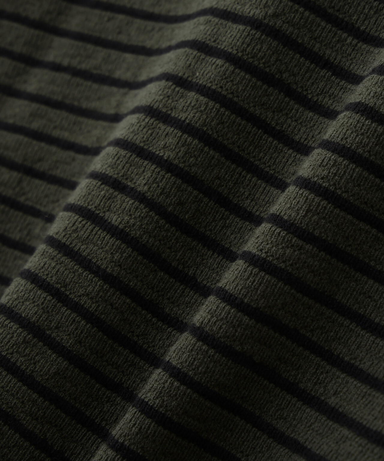TEXTURED COTTON STRIPE TOP