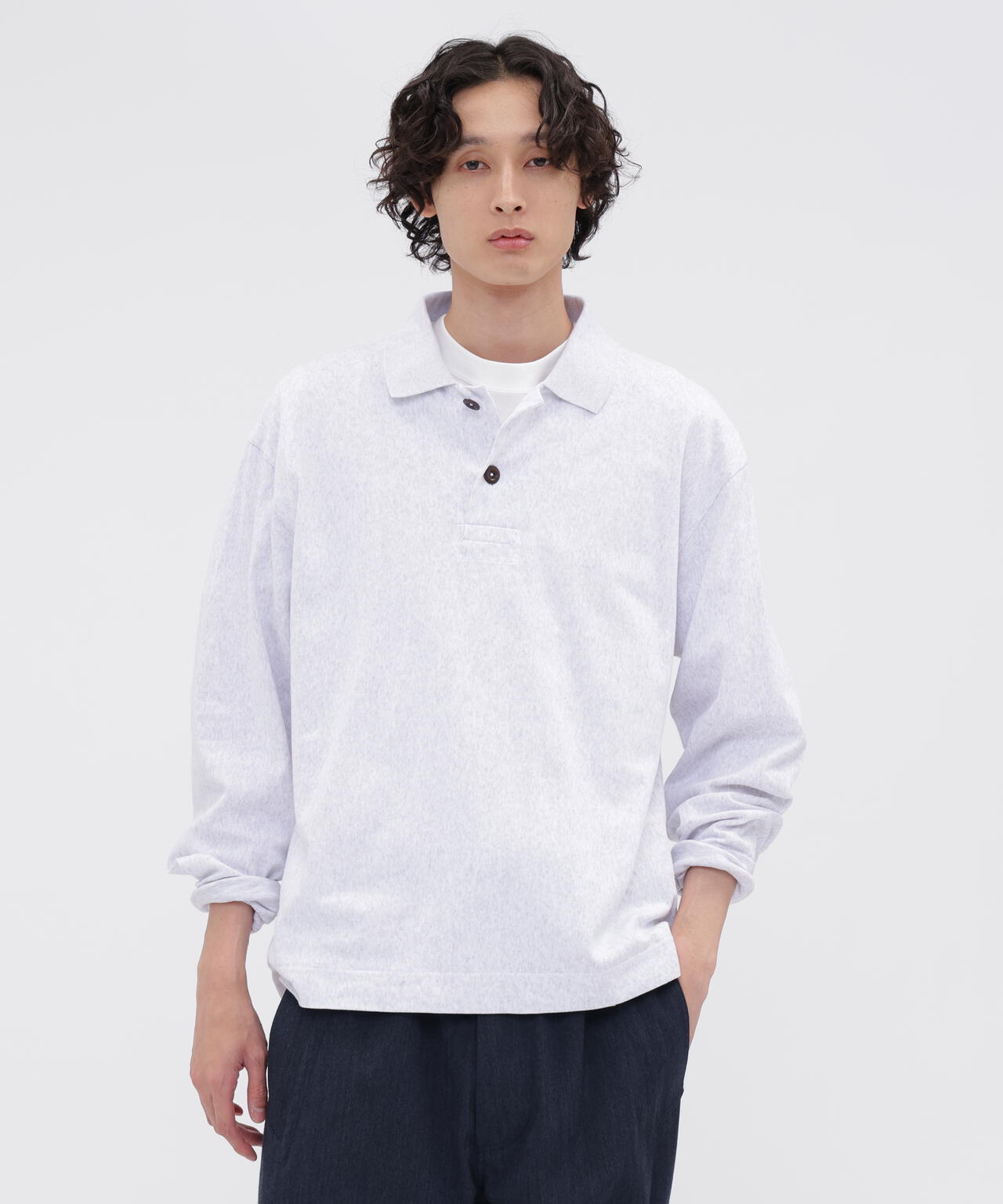 FINE GRAIN COTTON JERSEY TOP