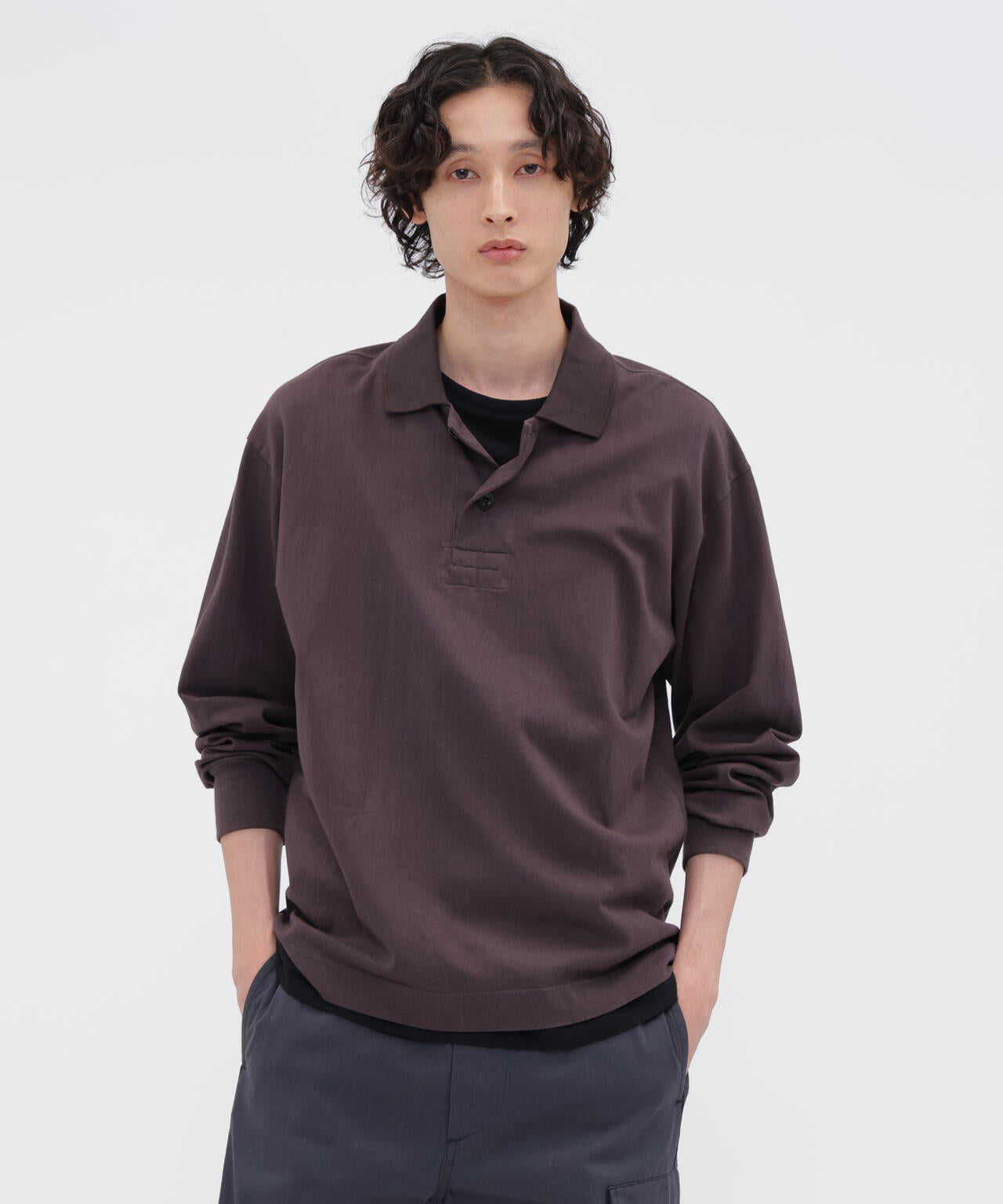 FINE GRAIN COTTON JERSEY TOP