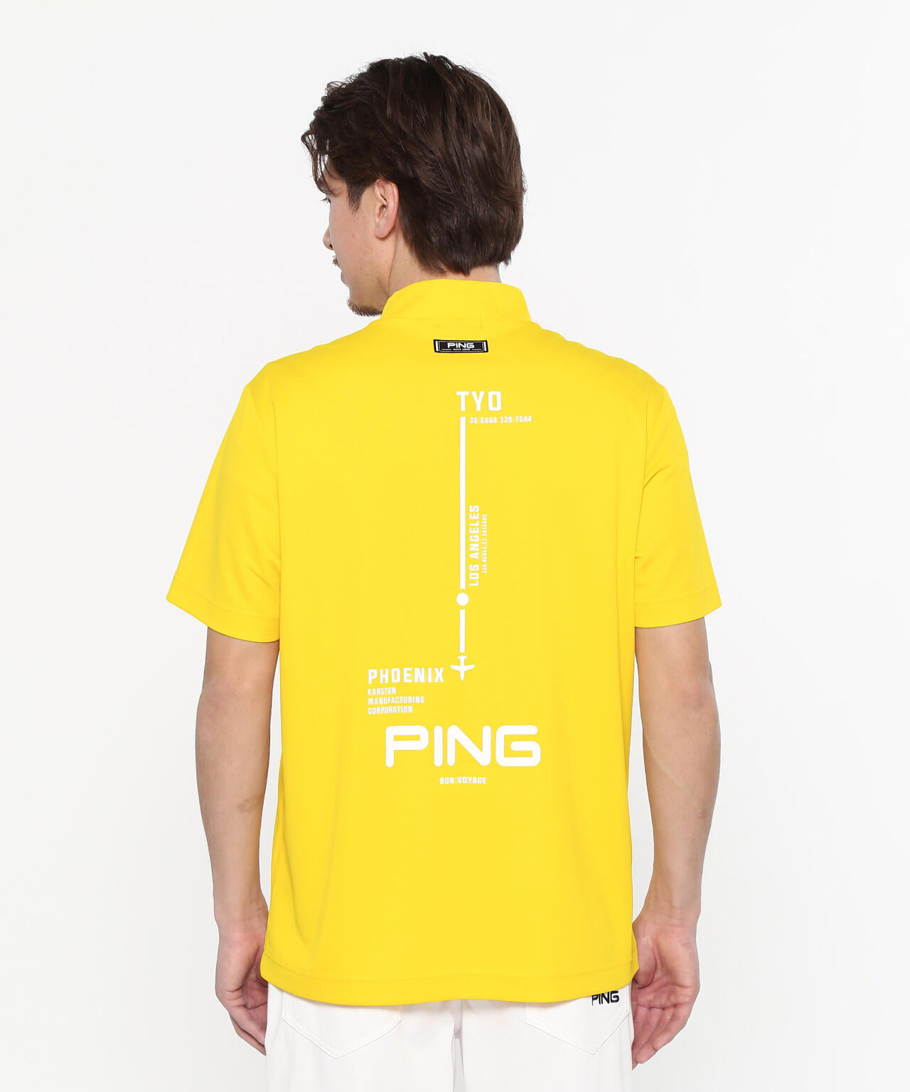 【PING APPAREL】カノコ 半袖ハイネックシャツ <NATIVE> (MENS)