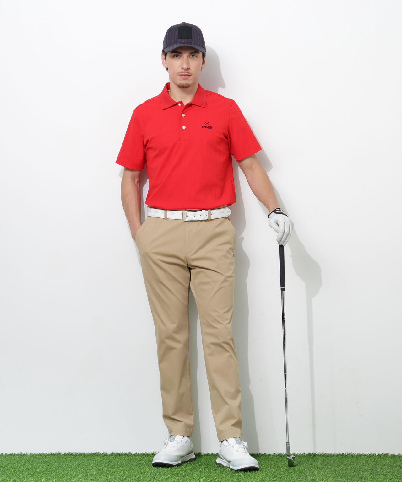 【PING APPAREL】フィット&ストレッチテーパードパンツ <NATIVE> (MENS)