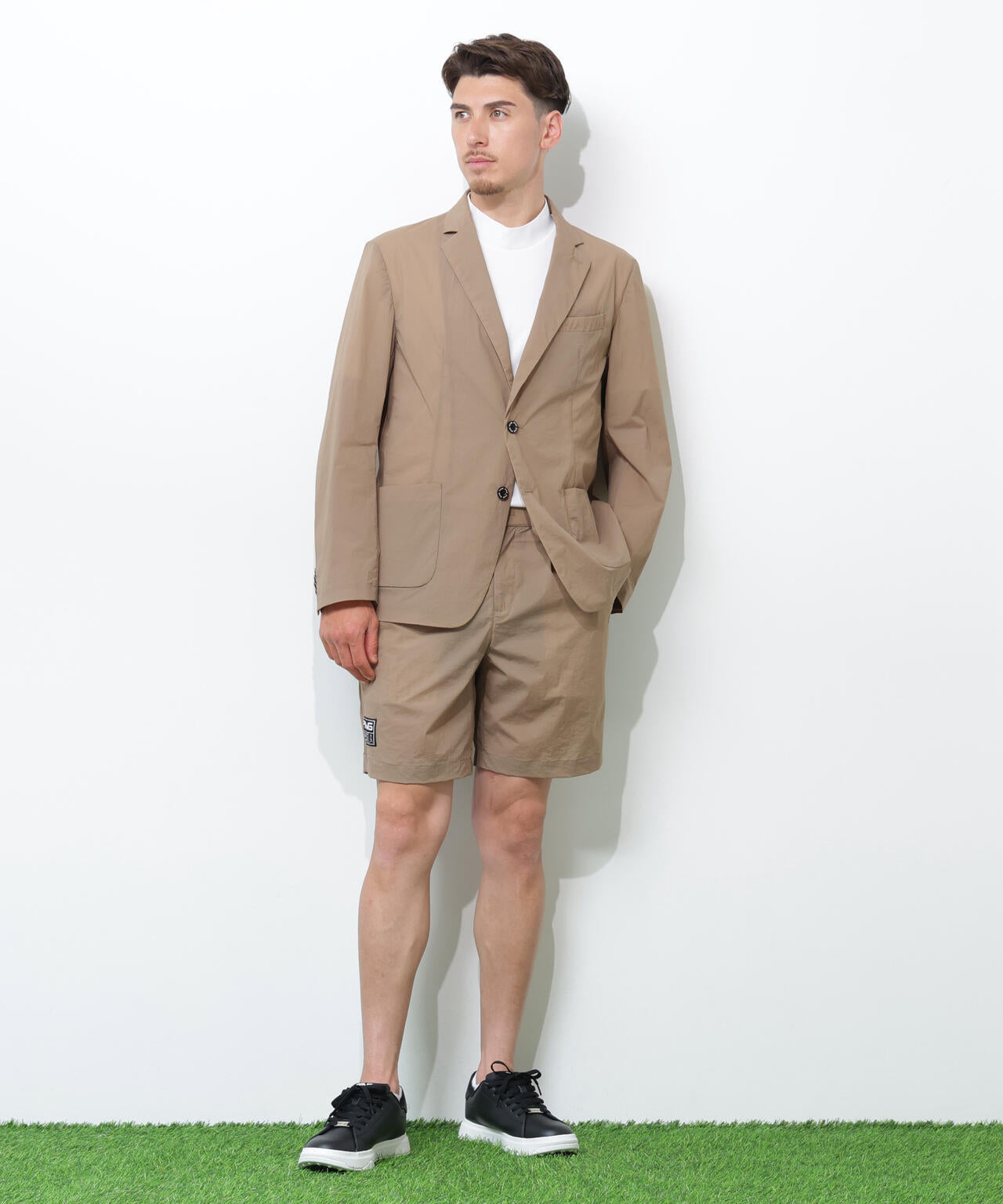 【PING APPAREL】ドライタッチナイロンストレッチタフタショートパンツ <GOLD> (MENS)
