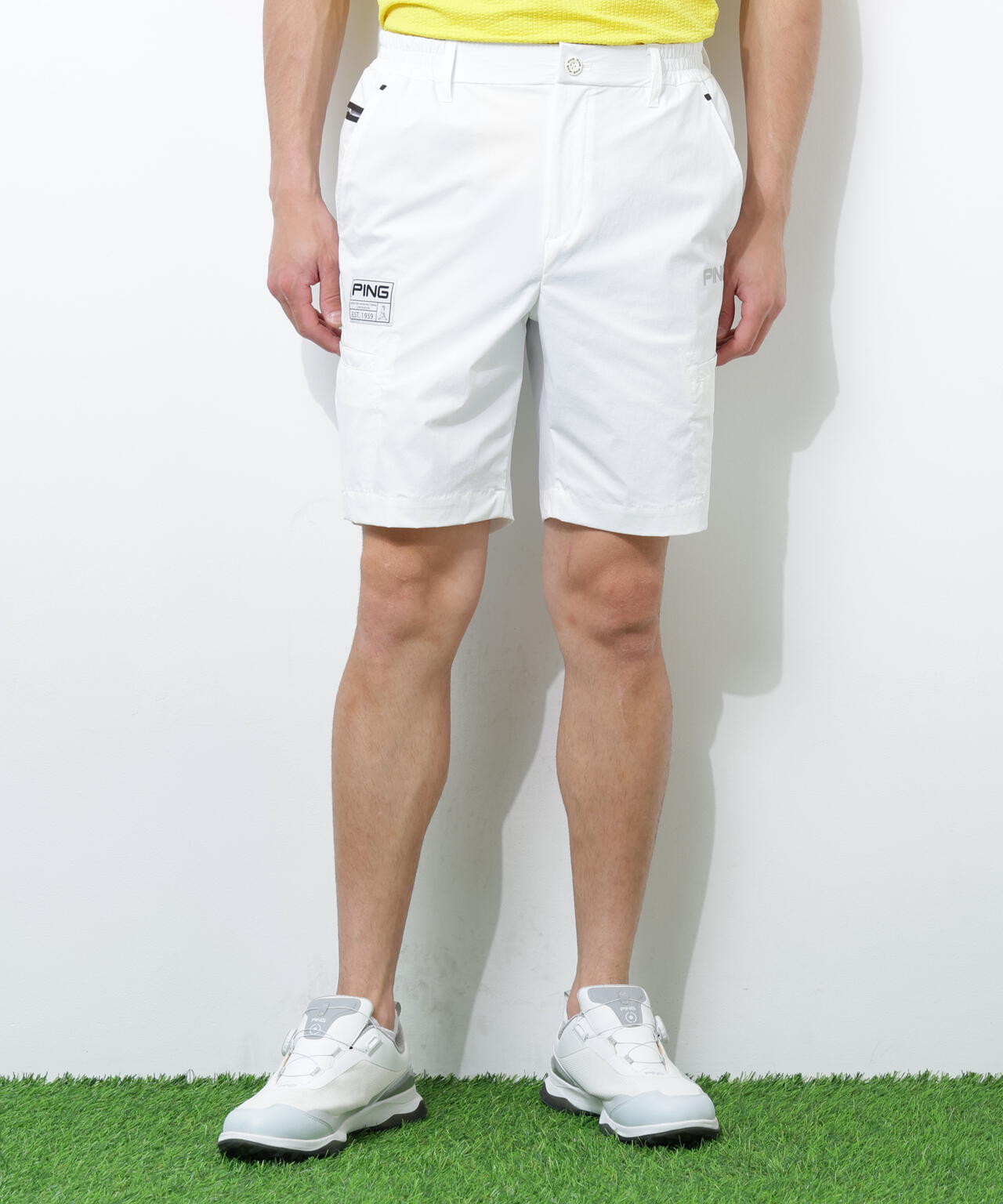 【PING APPAREL】【接触冷感・ストレッチ】ショートパンツ <GOLD> (MENS)