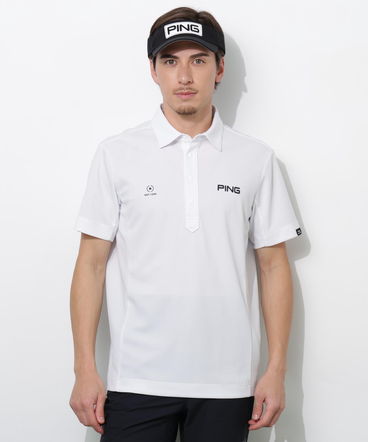 【PING APPAREL】エアロクールカノコ半袖ポロシャツ <PERFORMANCE> (MENS)