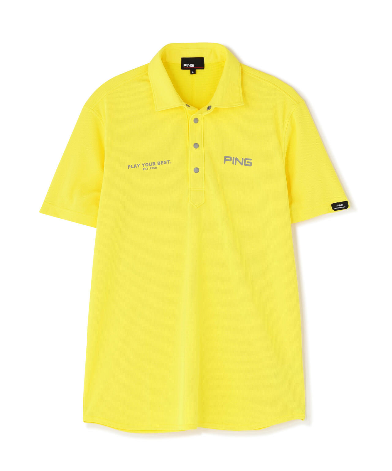 【PING APPAREL】アセイヤーン裏ワッフル半袖ポロシャツ <PERFORMANCE> (MENS)