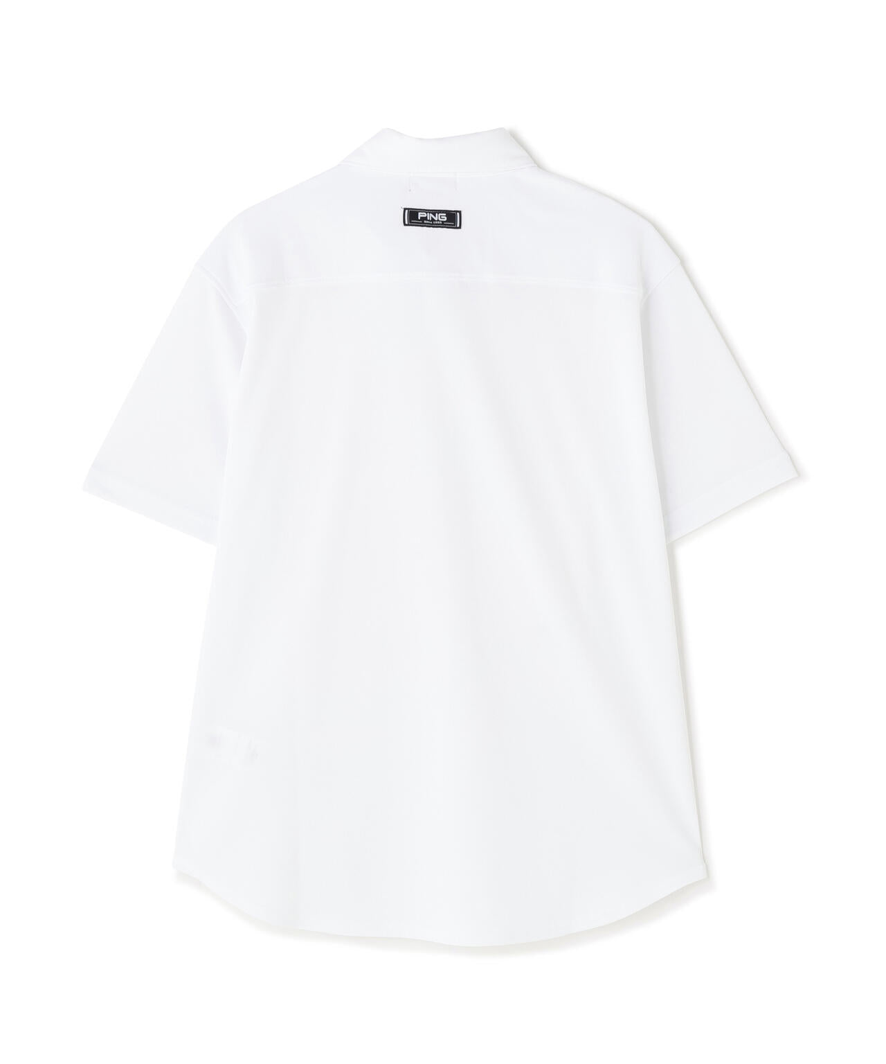 【PING APPAREL】Mr.PINGエンボスカノコ レイブロック半袖ボタンダウンシャツ <NAITVE> (MENS)