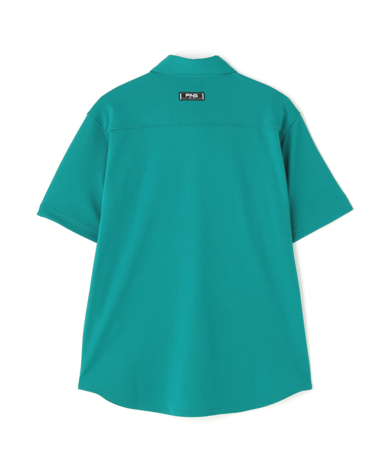 【PING APPAREL】Mr.PINGエンボスカノコ レイブロック半袖ボタンダウンシャツ <NAITVE> (MENS)