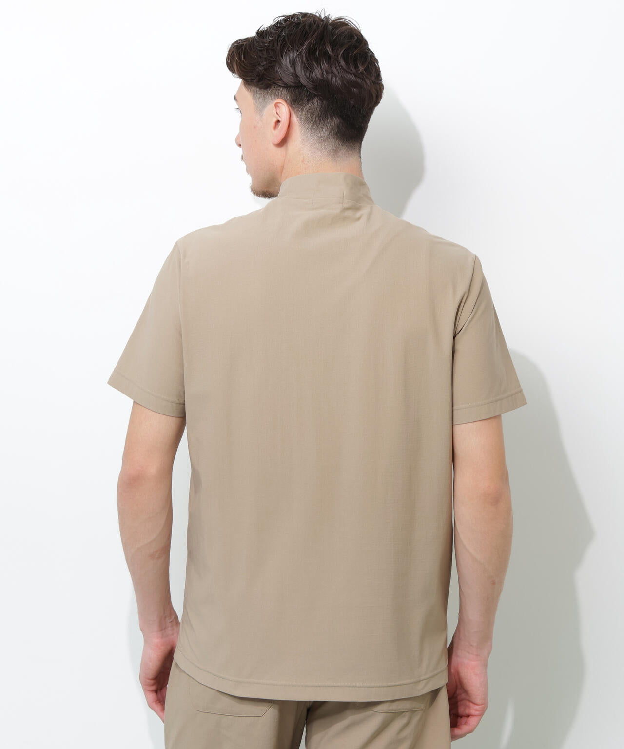【PING APPAREL】全方向ストレッチドットメッシュ半袖ハイネックシャツ×ショートパンツ <PERFORMANCE> (MENS)