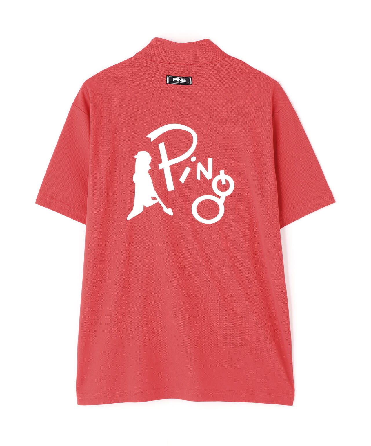 【PING APPAREL】【10カラーシリーズ】PEカノコ半袖ハイネックシャツ <NATIVE> (MENS)