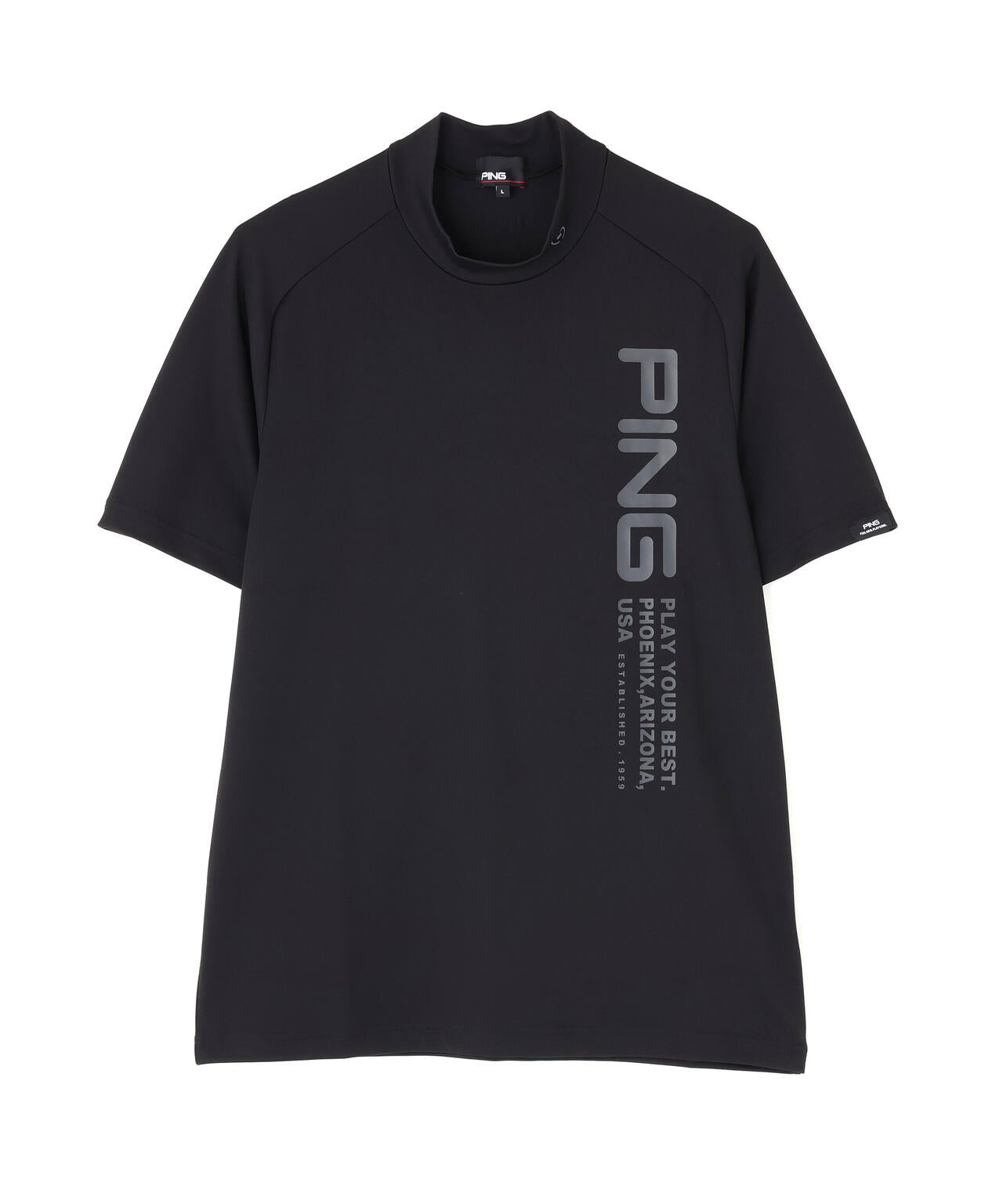 【PING APPAREL】テラカノコ半袖ハイネックシャツ <PERFORMANCE> (MENS)