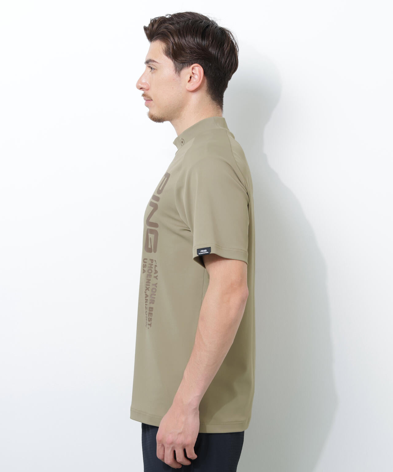 【PING APPAREL】テラカノコ半袖ハイネックシャツ <PERFORMANCE> (MENS)