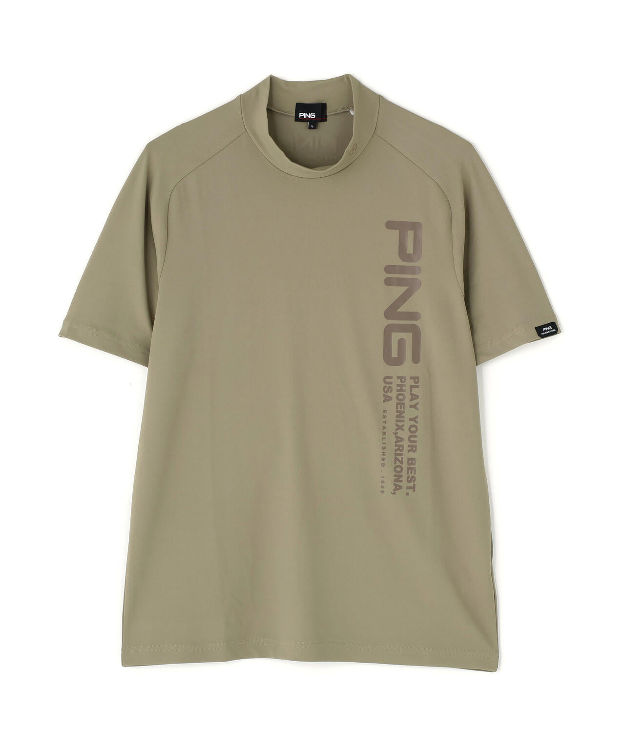 【PING APPAREL】テラカノコ半袖ハイネックシャツ <PERFORMANCE> (MENS)