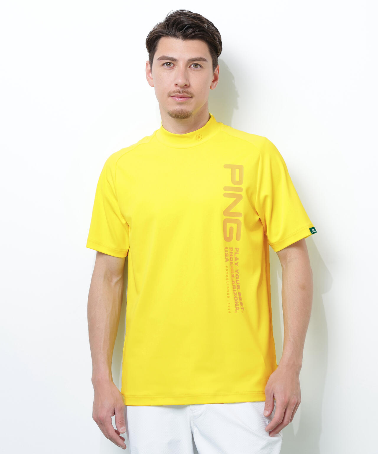 【PING APPAREL】テラカノコ半袖ハイネックシャツ <PERFORMANCE> (MENS)