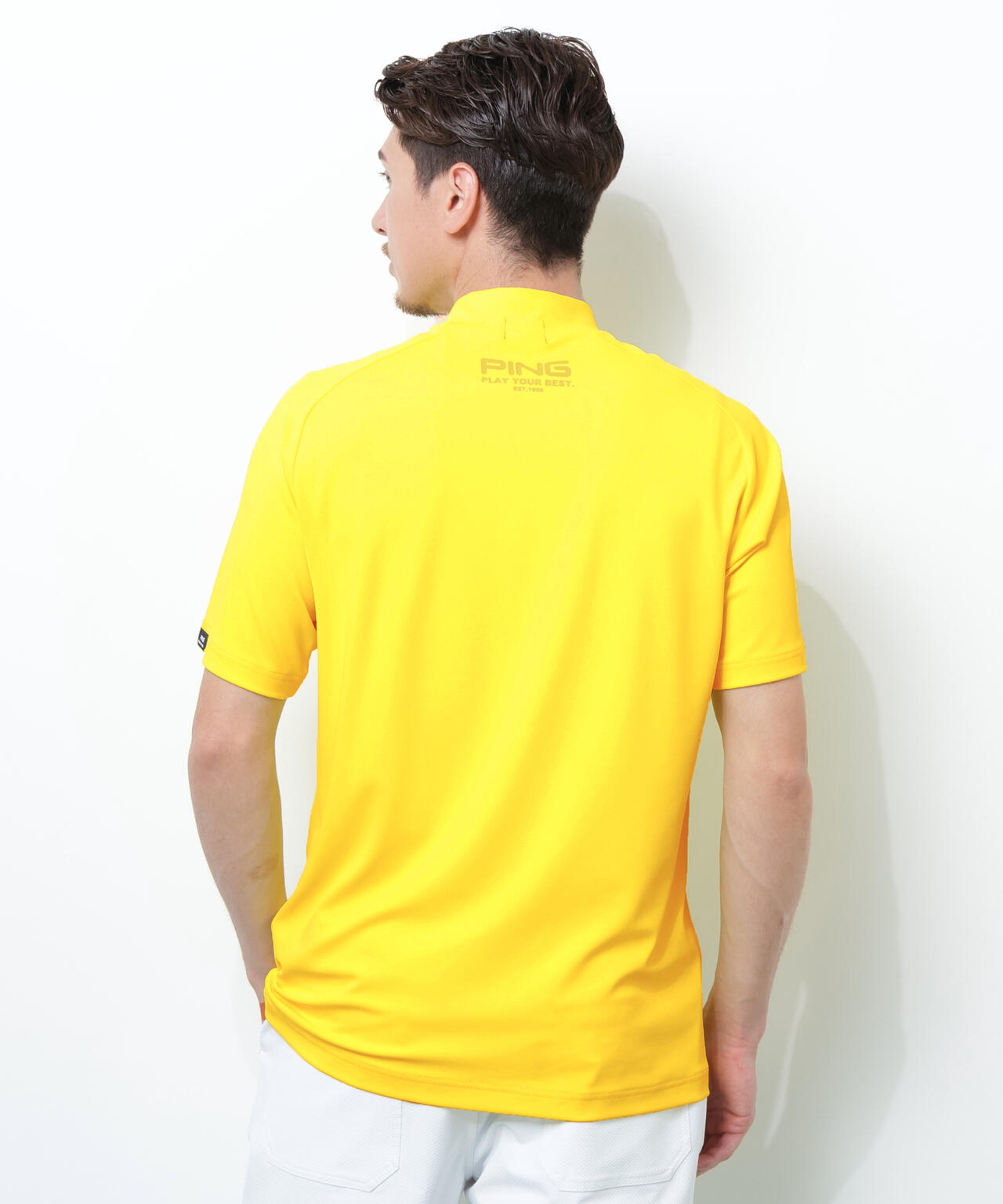 【PING APPAREL】テラカノコ半袖ハイネックシャツ <PERFORMANCE> (MENS)
