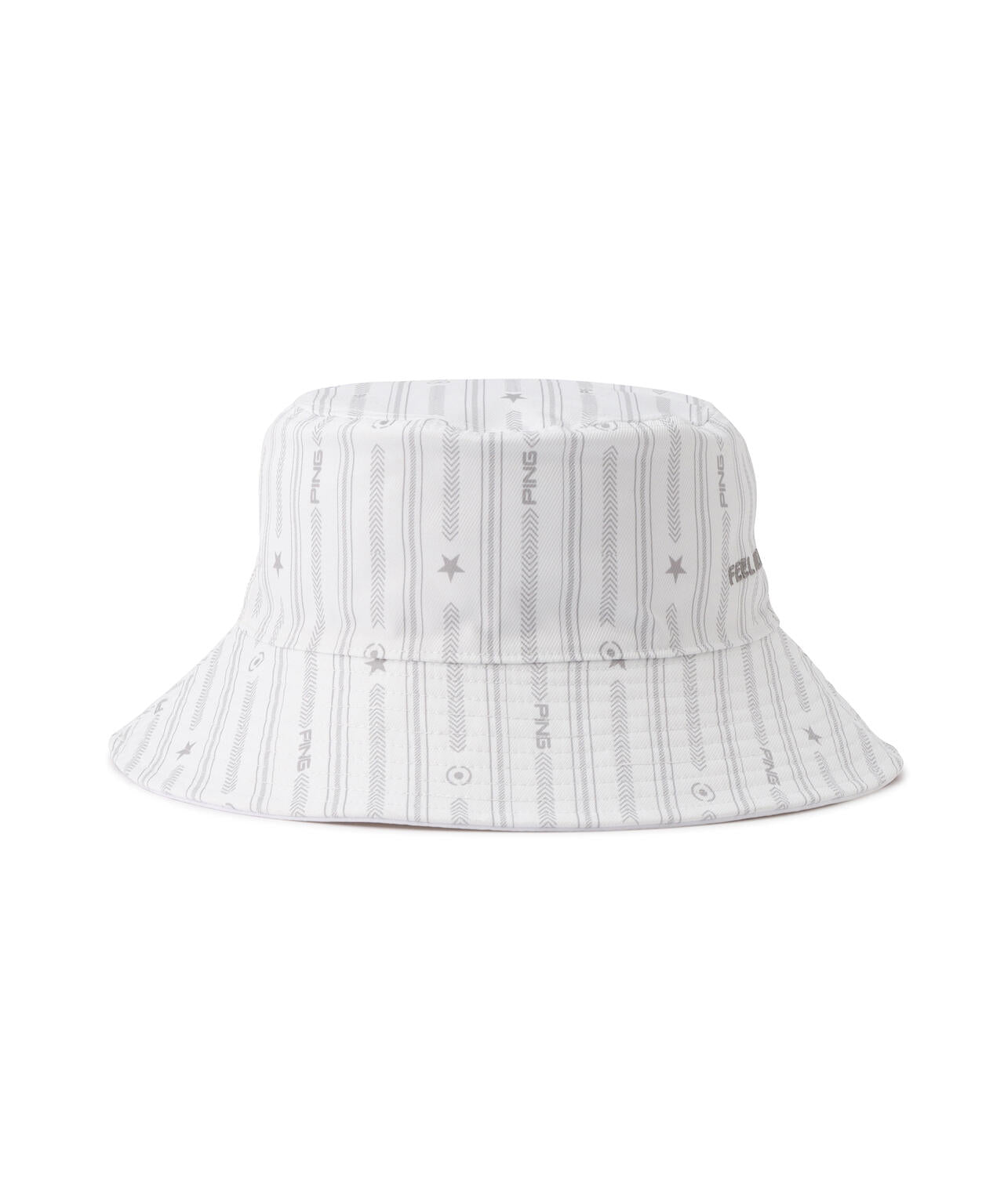【PING APPAREL】ストライプ総柄プリントリバーシブルハット <NATIVE>(UNISEX)