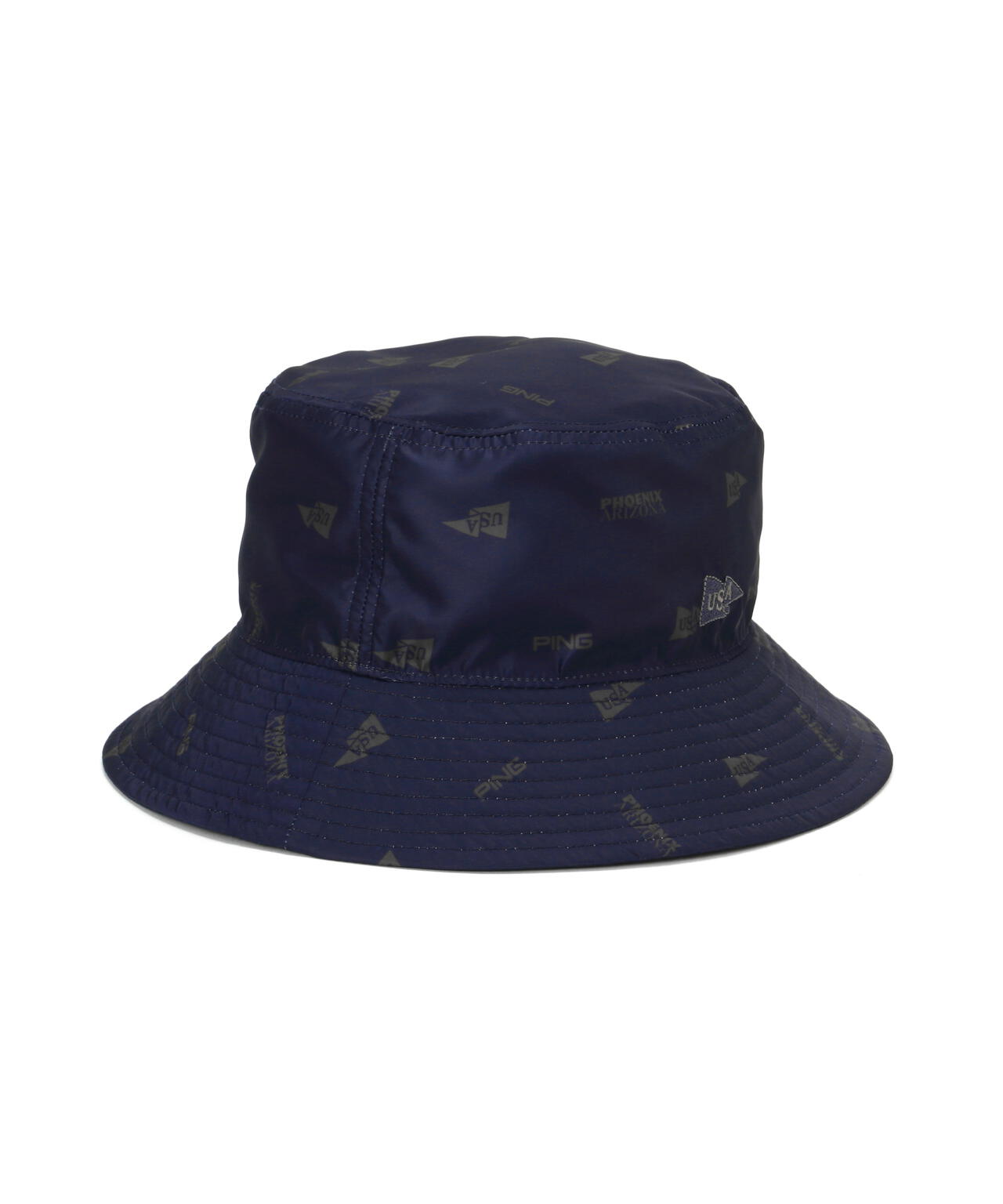 【PING APPAREL】USA FLAG総柄プリントリバーシブルハット <NATIVE> (UNISEX)