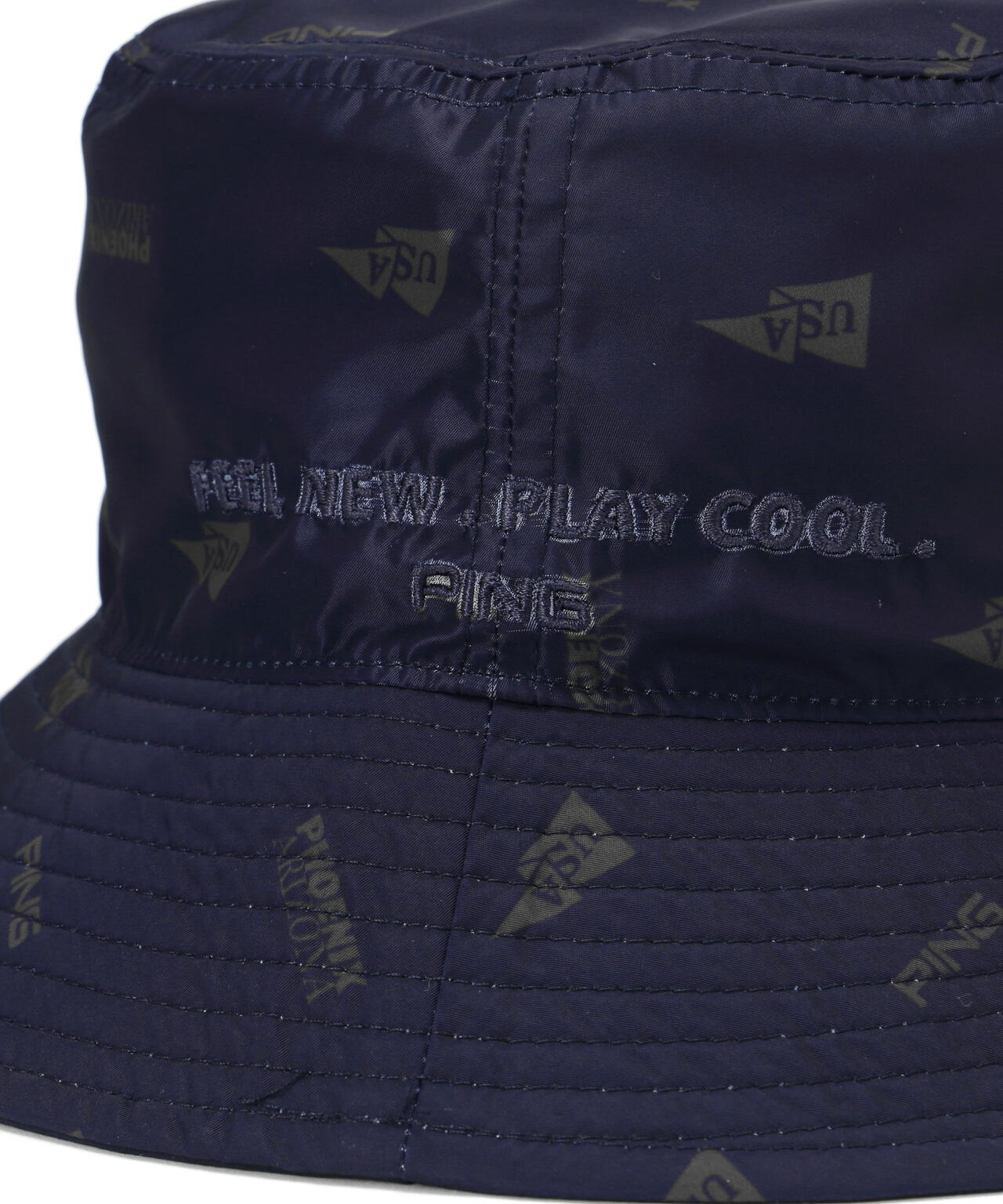 【PING APPAREL】USA FLAG総柄プリントリバーシブルハット <NATIVE> (UNISEX)