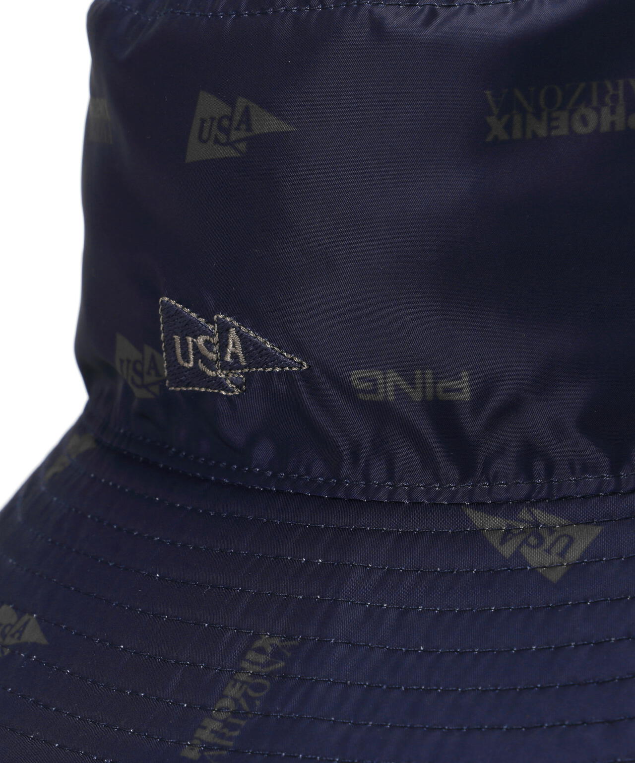 【PING APPAREL】USA FLAG総柄プリントリバーシブルハット <NATIVE> (UNISEX)