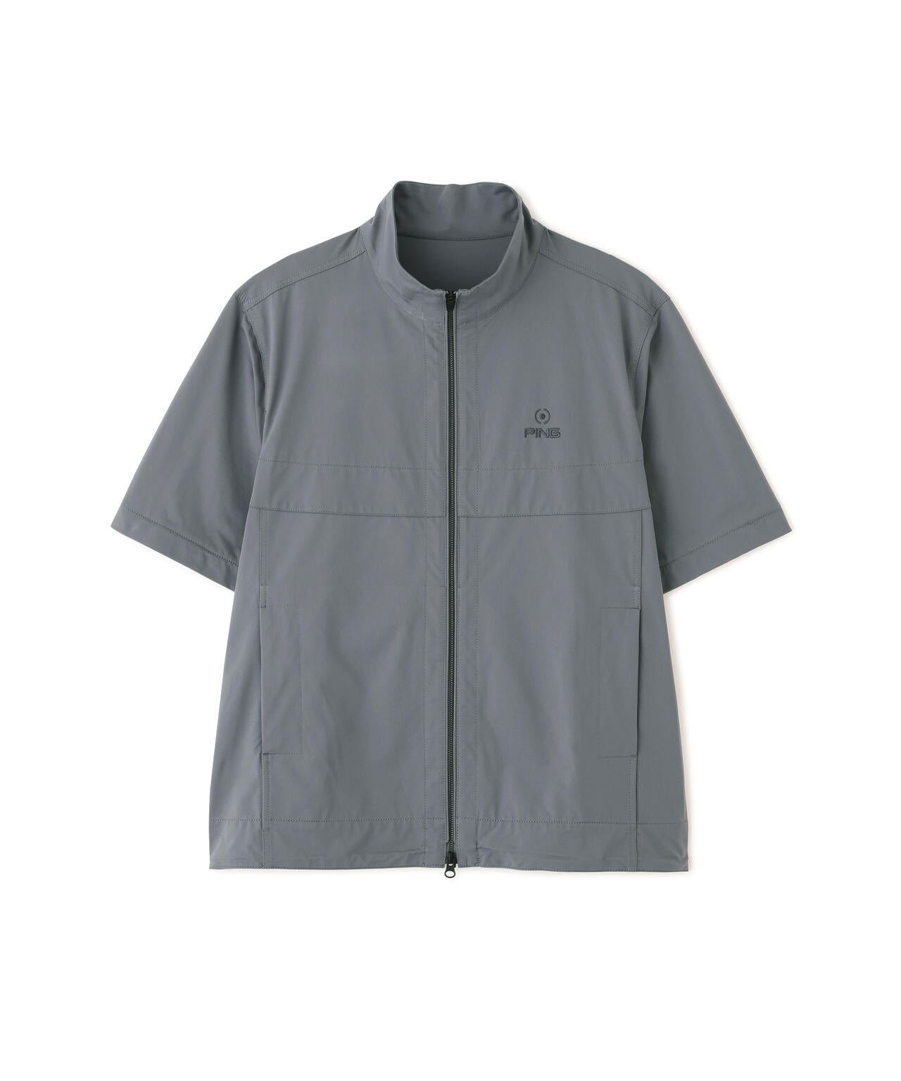 【PING APPAREL】ストレッチハイゲージ天竺2WAYスタンドフルジップブルゾン (MENS)