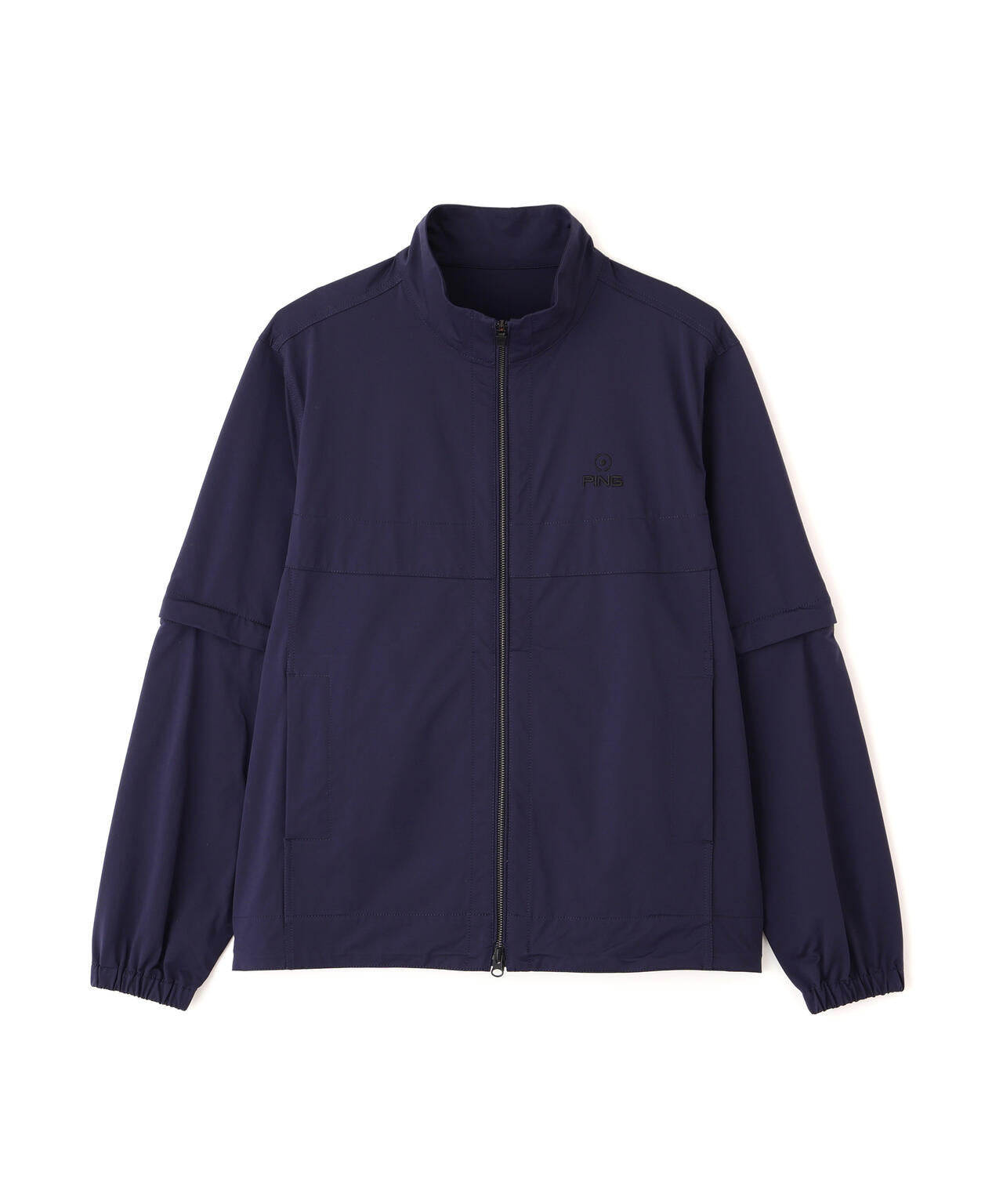 【PING APPAREL】ストレッチハイゲージ天竺2WAYスタンドフルジップブルゾン (MENS)