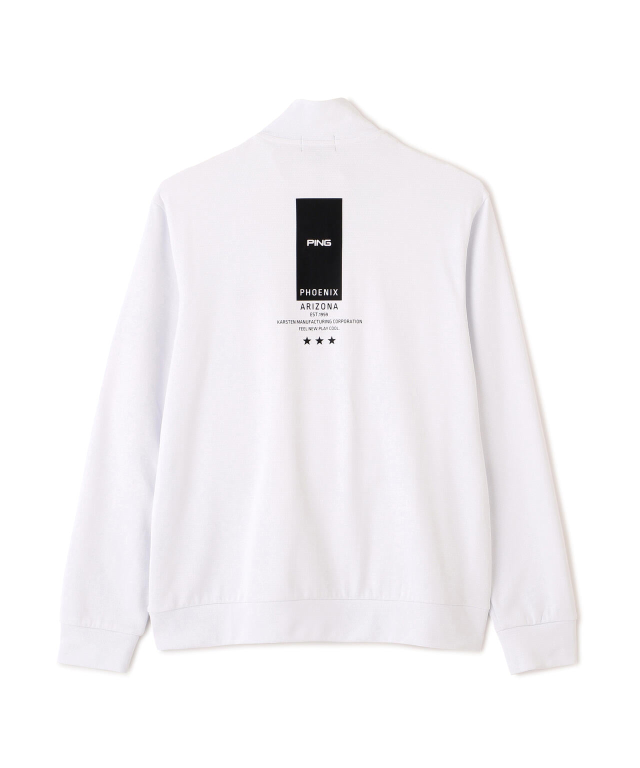 【PING APPAREL】メッシュリバーニットハーフジップカットソー (MENS)