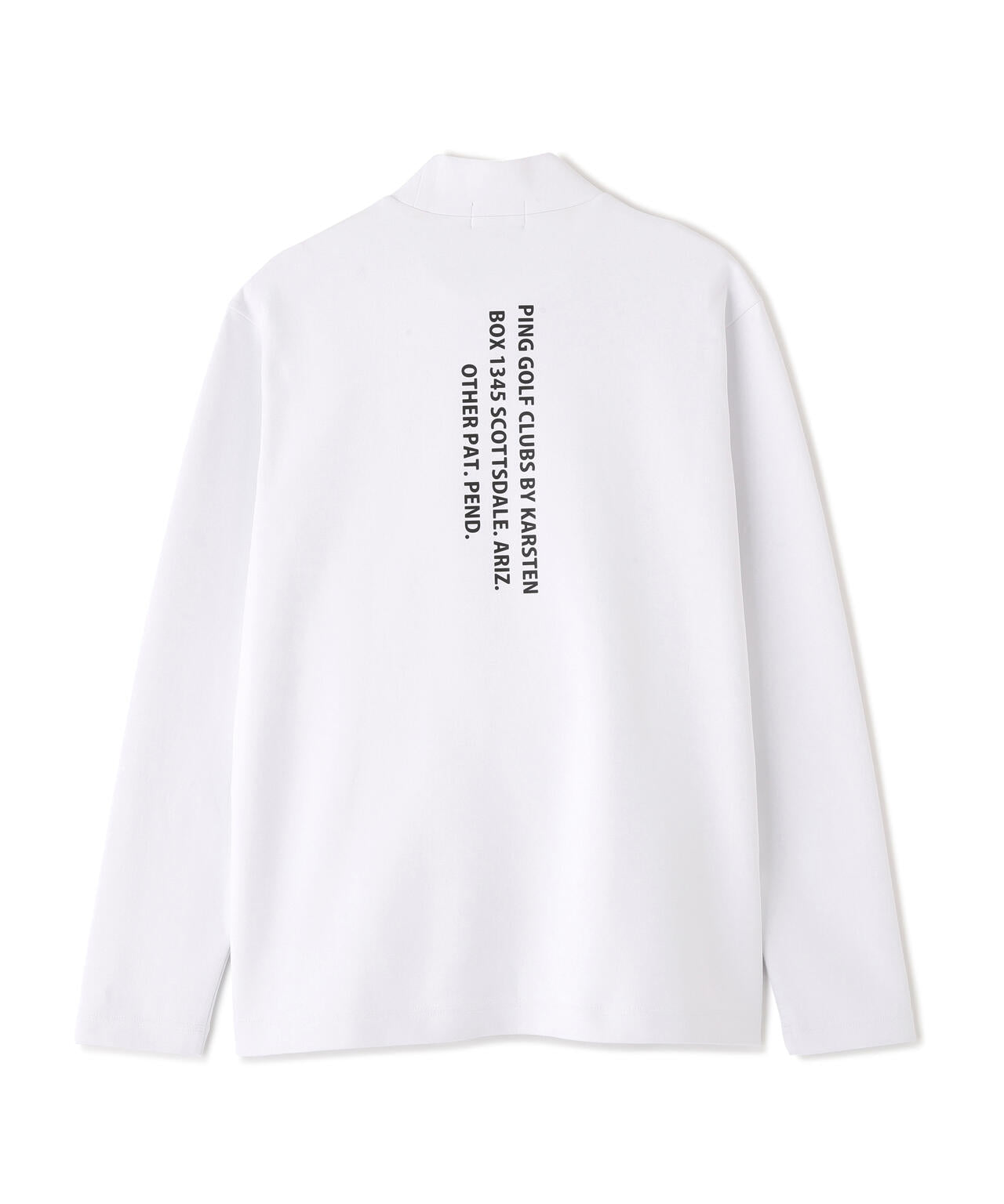 【PING APPAREL】ANSERプリントストレッチダンボール長袖ハイネックシャツ (MENS)