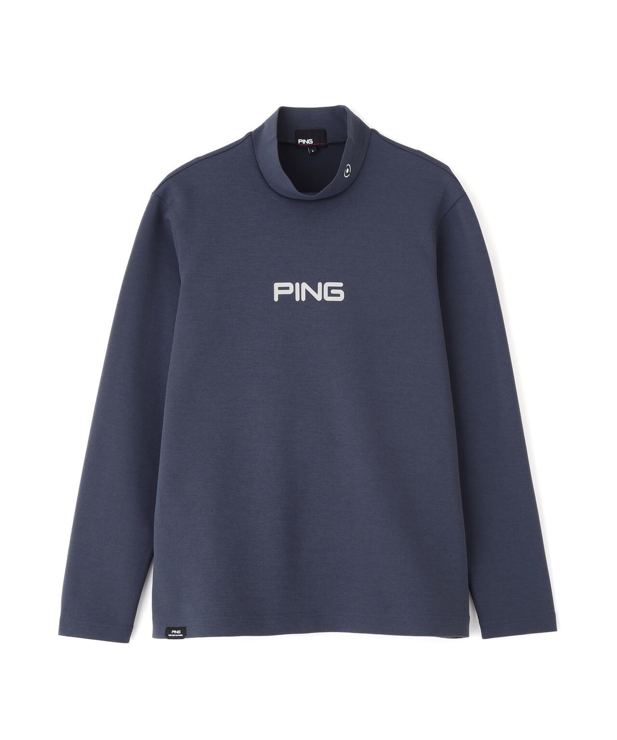【PING APPAREL】ANSERプリントストレッチダンボール長袖ハイネックシャツ (MENS)