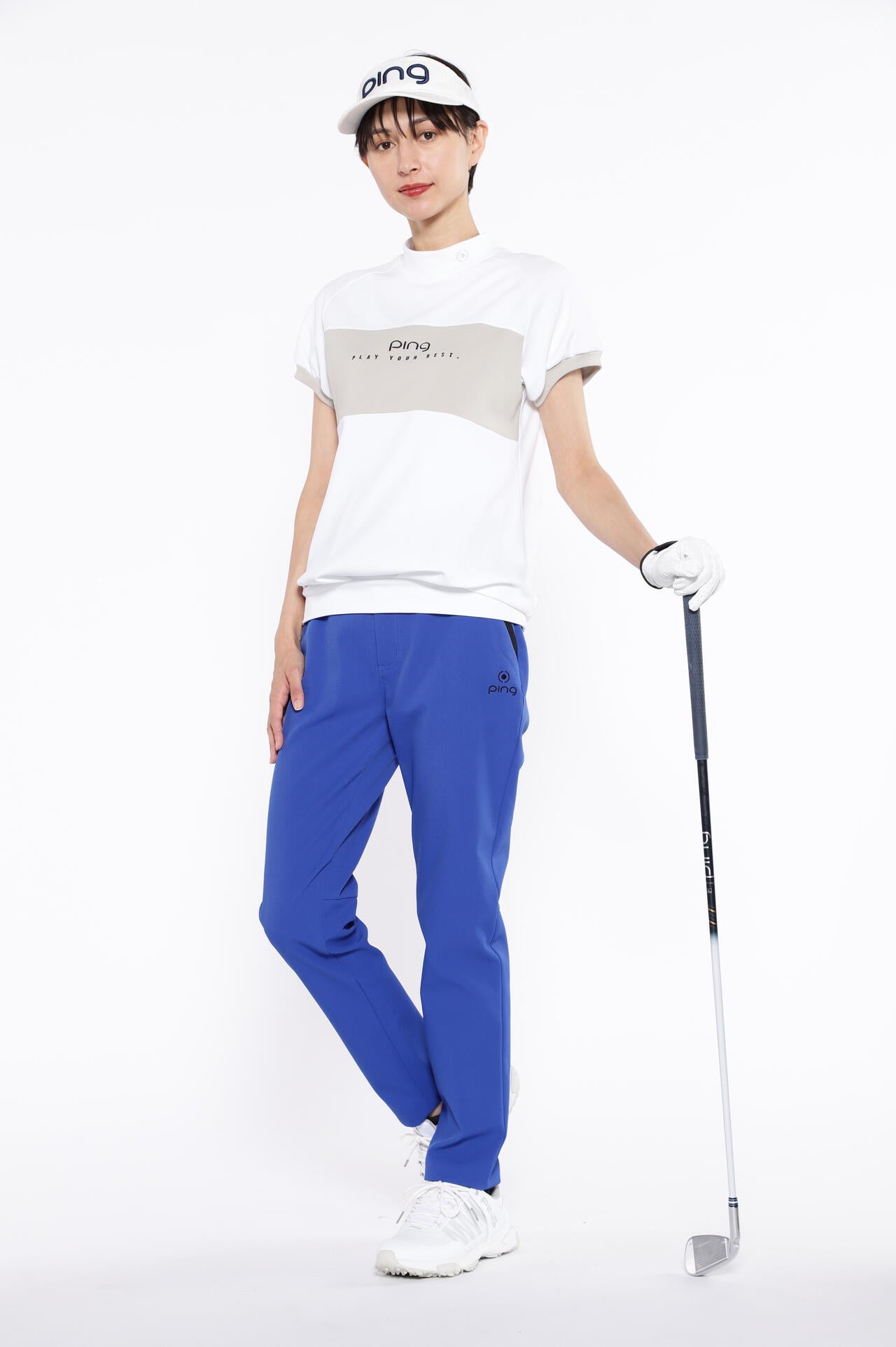 【PING APPAREL】全方向ストレッチカルゼテーパードパンツ <PERFORMANCE> (LADIES)