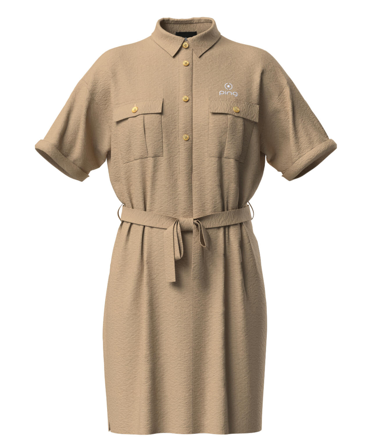 【PING APPAREL】全方向ストレッチサッカー半袖ワンピース <LADIES LINE><NATIVE> (LADIES)