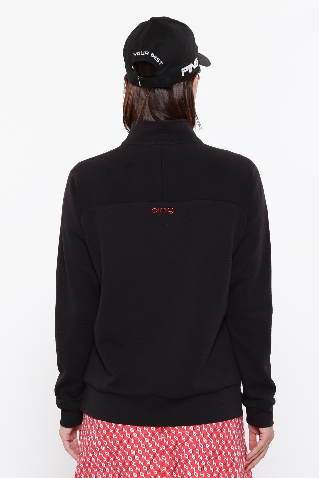 【PING APPAREL】ダンボールハーフジップカットソー <LADIES LINE><PERFORMANCE> (LADIES)