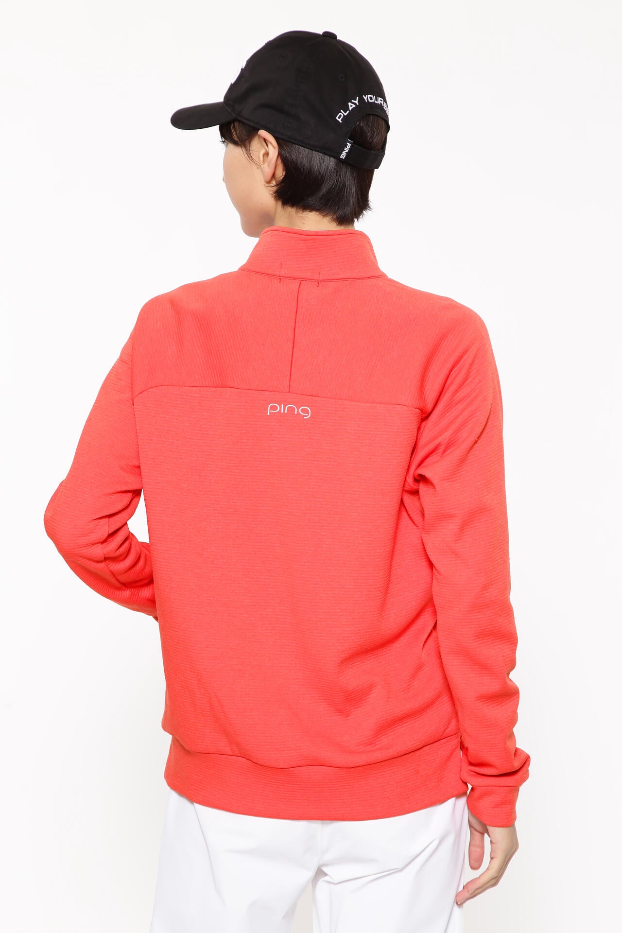 【PING APPAREL】ダンボールハーフジップカットソー <LADIES LINE><PERFORMANCE> (LADIES)