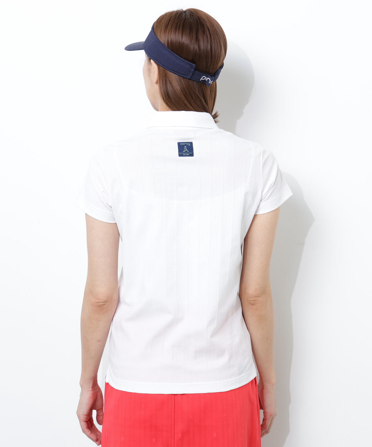 【PING APPAREL】EPIX変形ストレッチサッカー半袖ポロシャツ <NATIVE> (LADIES)