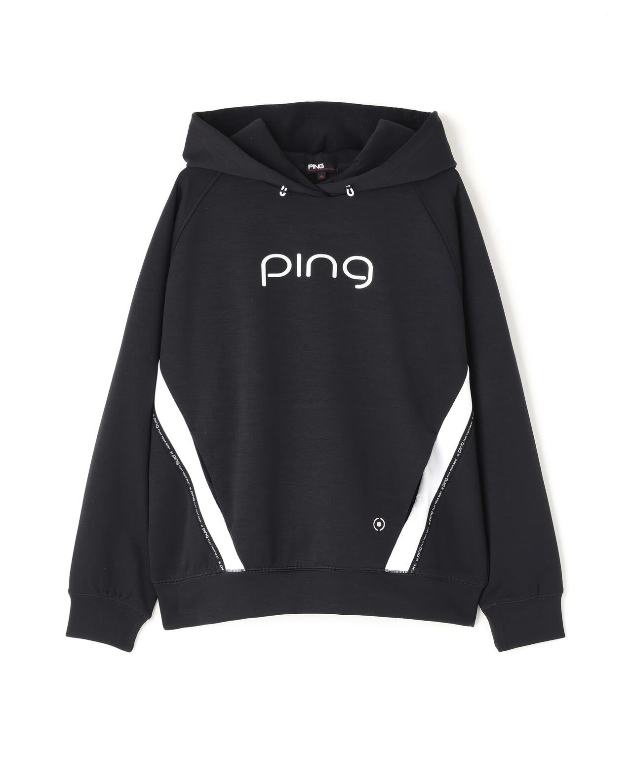 【PING APPAREL】全方向ストレッチ接結裏メッシュ切替ロゴテープスウェットフーディ <PERFORMANCE> (LADIES)