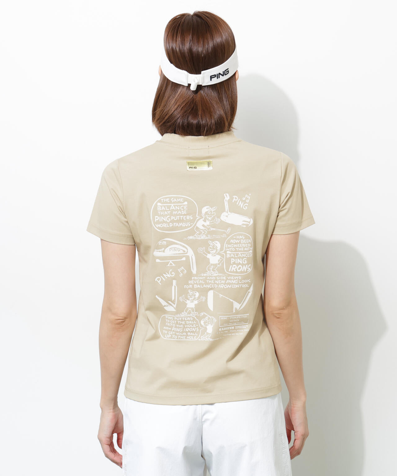 【PING APPAREL】PEカノコTシャツ <GOLD> (LADIES)