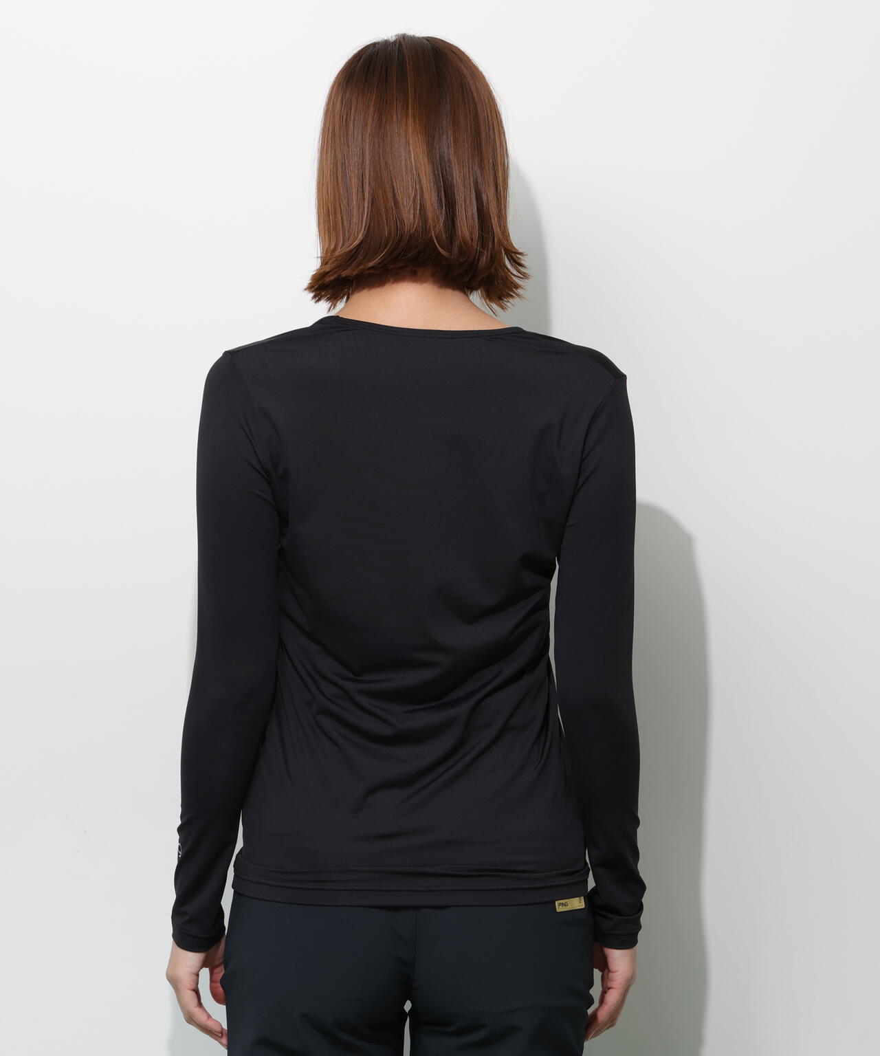 【PING APPAREL】【UVカット・接触冷感】Uネック長袖インナーシャツ <GOLD> (LADIES)
